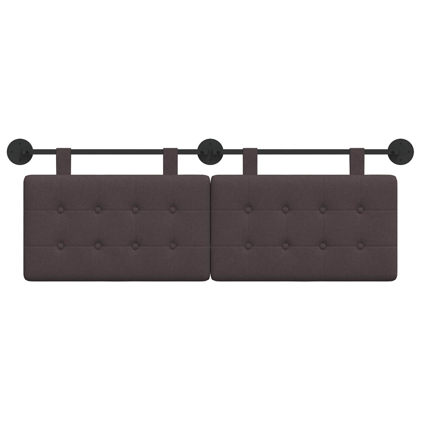Hangend hoofdbord Donkerbruin Stof is nu te koop bij PeponiXL, paradijselijk wonen!