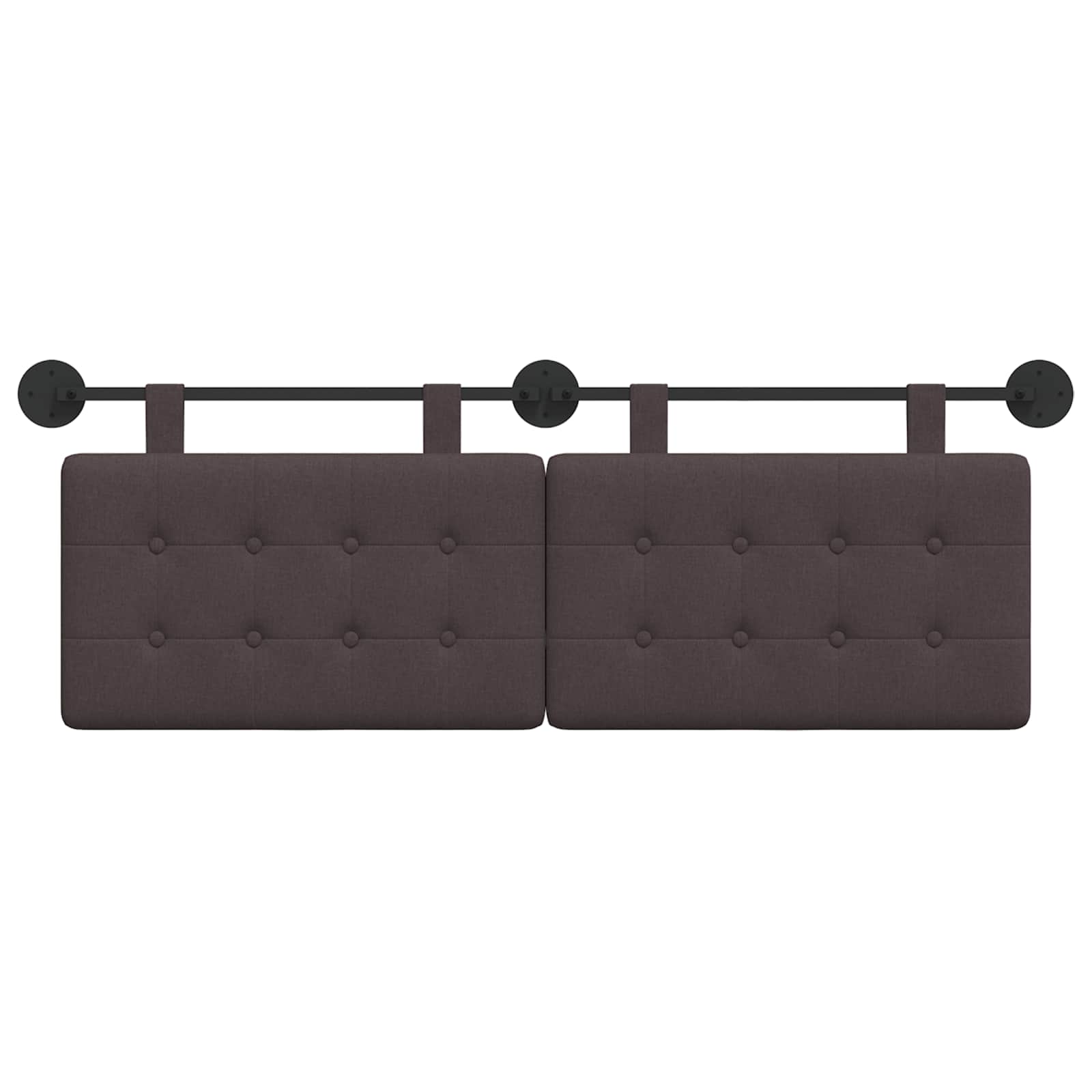 Hangend hoofdbord Donkerbruin Stof is nu te koop bij PeponiXL, paradijselijk wonen!