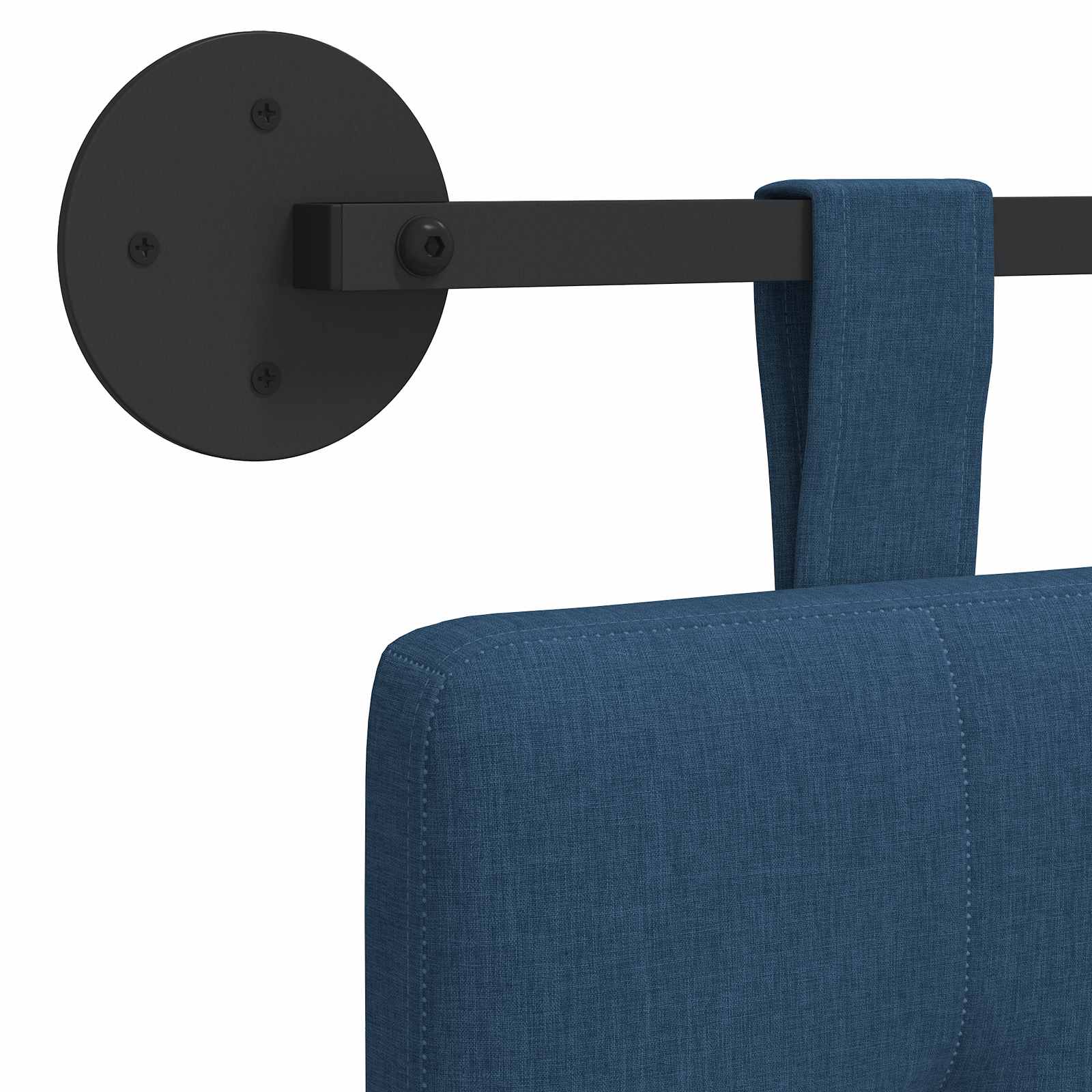 Hangend Hoofdeinde Wandgemonteerd Blauw 130 x 55 x 5 cm Stof is nu te koop bij PeponiXL, paradijselijk wonen!