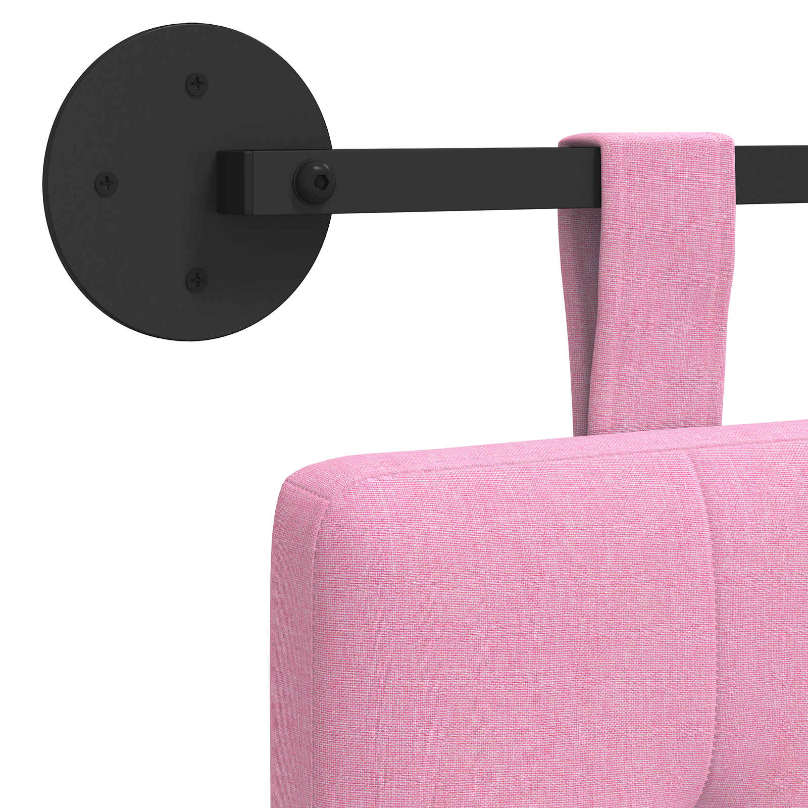 Hangend hoofdbord Roze Stof is nu te koop bij PeponiXL, paradijselijk wonen!
