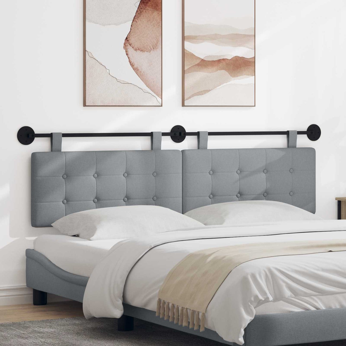 Hangend hoofdbord Stof is nu te koop bij PeponiXL, paradijselijk wonen!