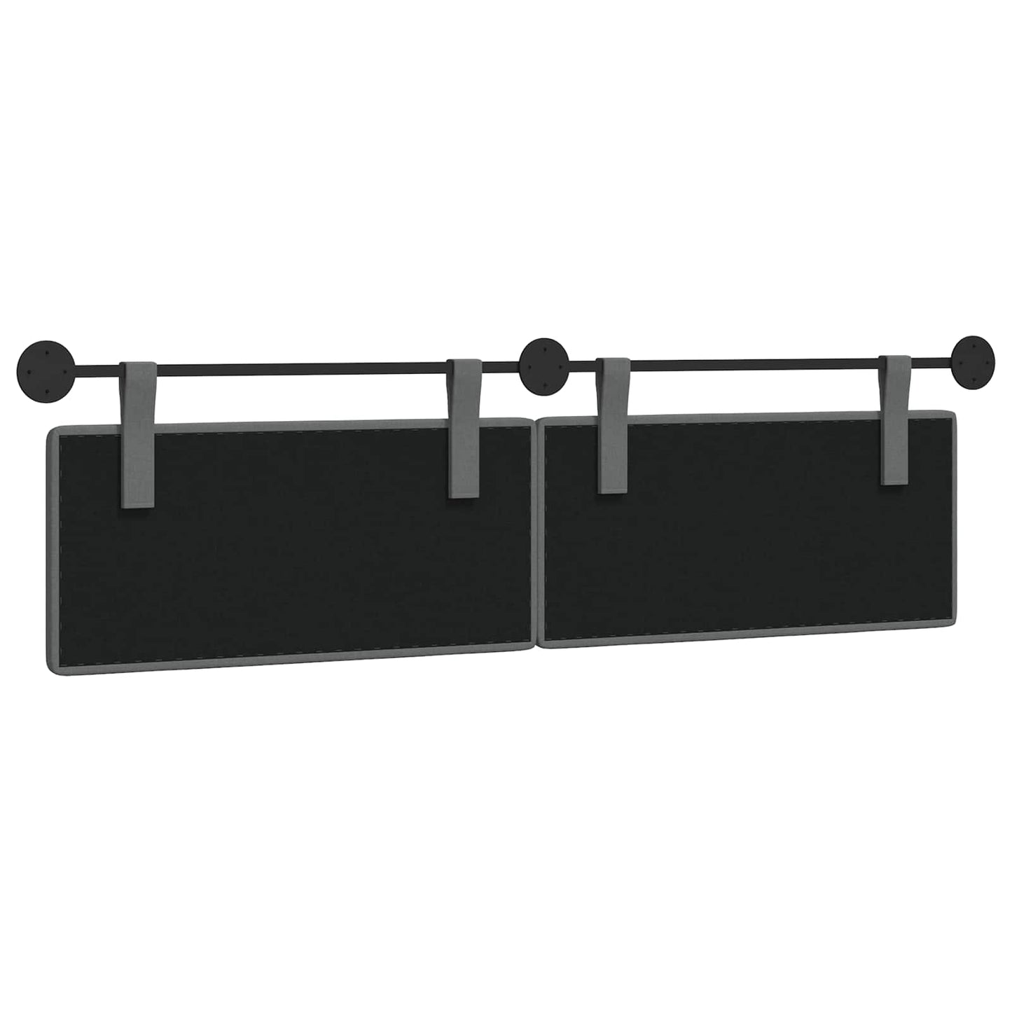Hangend hoofdbord Donkergrijs Stof is nu te koop bij PeponiXL, paradijselijk wonen!