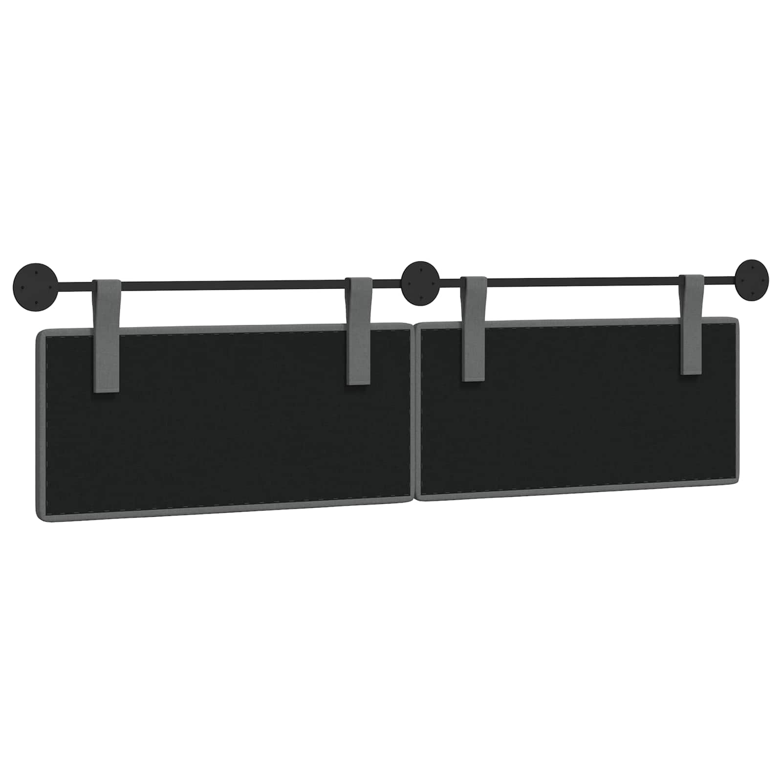Hangend hoofdbord Donkergrijs Stof is nu te koop bij PeponiXL, paradijselijk wonen!
