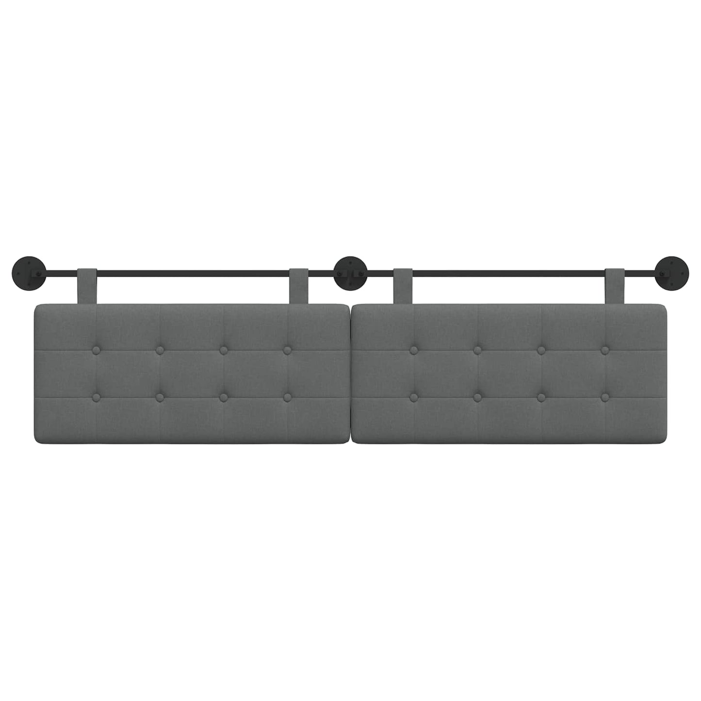 Hangend hoofdbord Donkergrijs Stof is nu te koop bij PeponiXL, paradijselijk wonen!