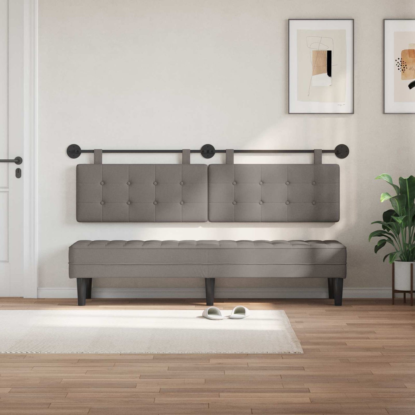 Hangend hoofdbord Stof is nu te koop bij PeponiXL, paradijselijk wonen!