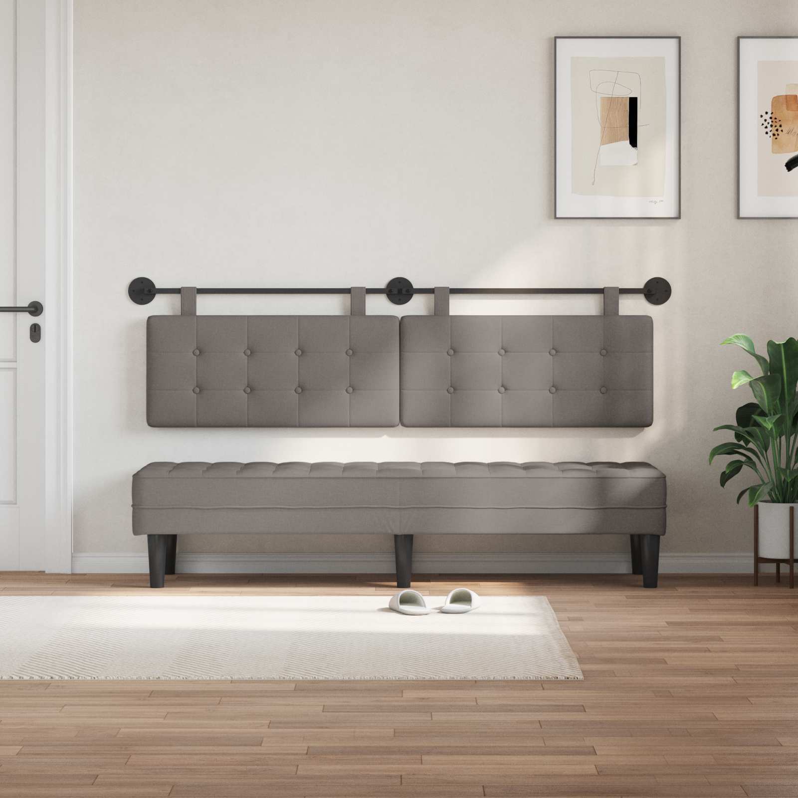 Hangend hoofdbord Stof is nu te koop bij PeponiXL, paradijselijk wonen!