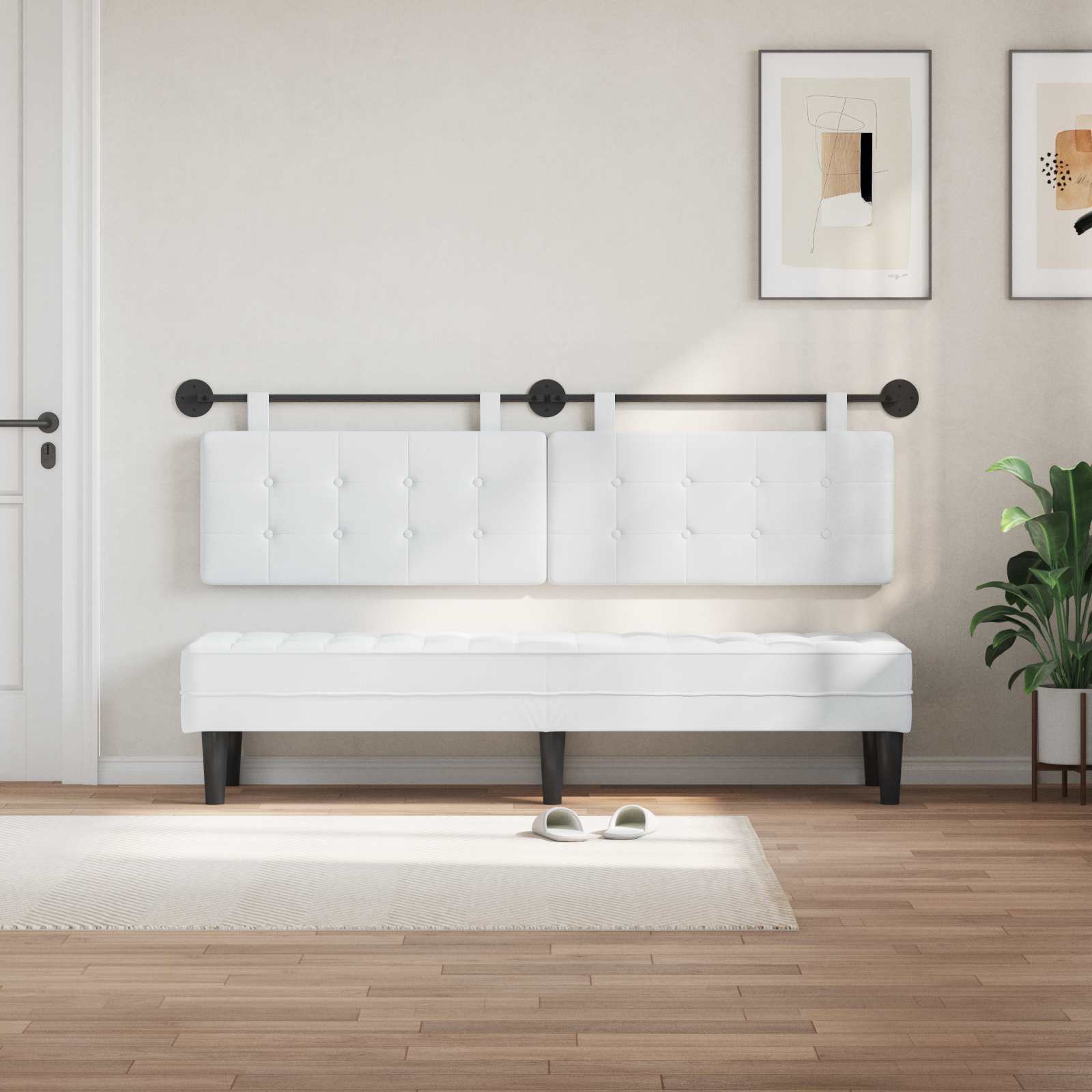 Hangend hoofdbord Stof is nu te koop bij PeponiXL, paradijselijk wonen!