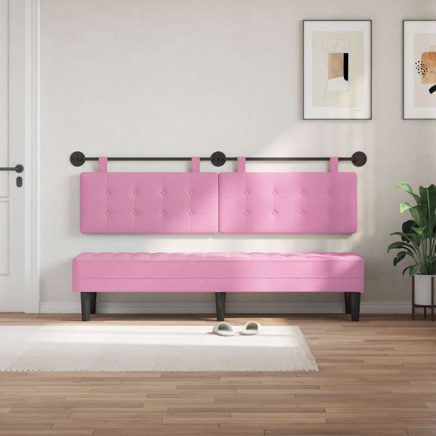 Hangend hoofdbord Stof is nu te koop bij PeponiXL, paradijselijk wonen!