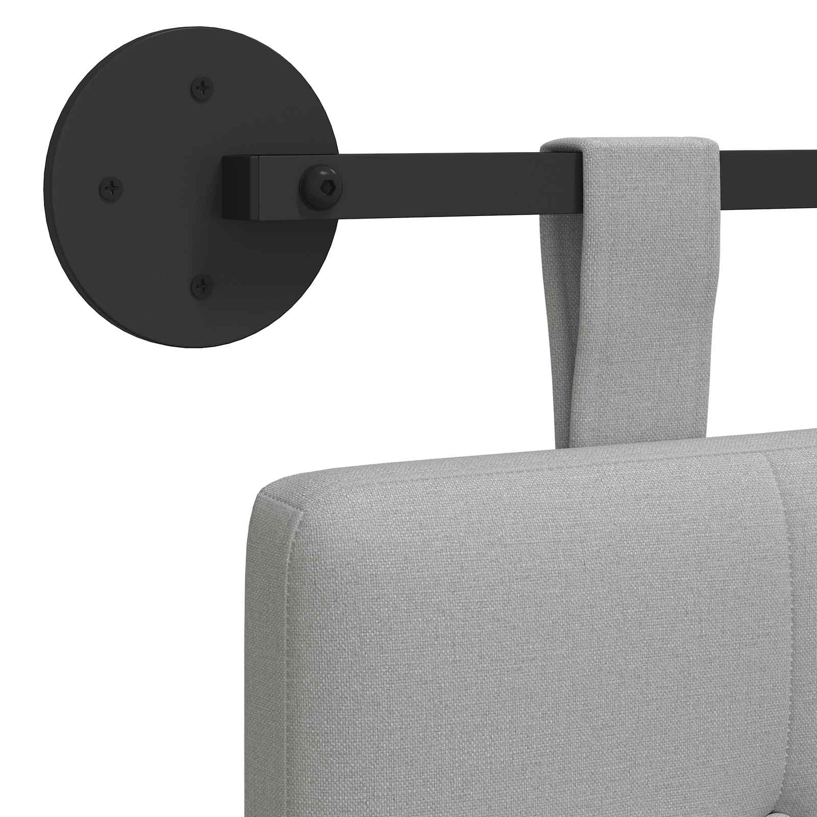 Hangend Hoofdeinde Wolkengrijs 190 x 55 x 5 cm Stof is nu te koop bij PeponiXL, paradijselijk wonen!