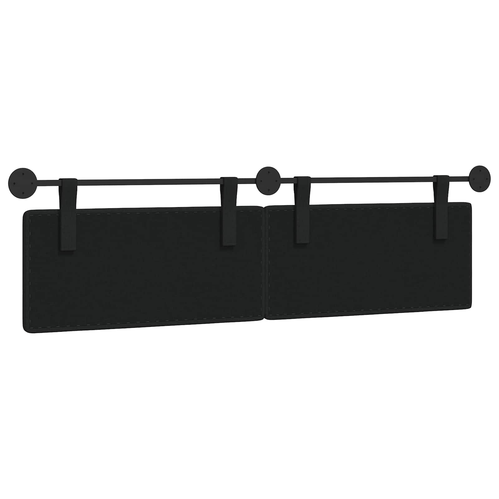 Hangend hoofdbord Zwart Stof is nu te koop bij PeponiXL, paradijselijk wonen!
