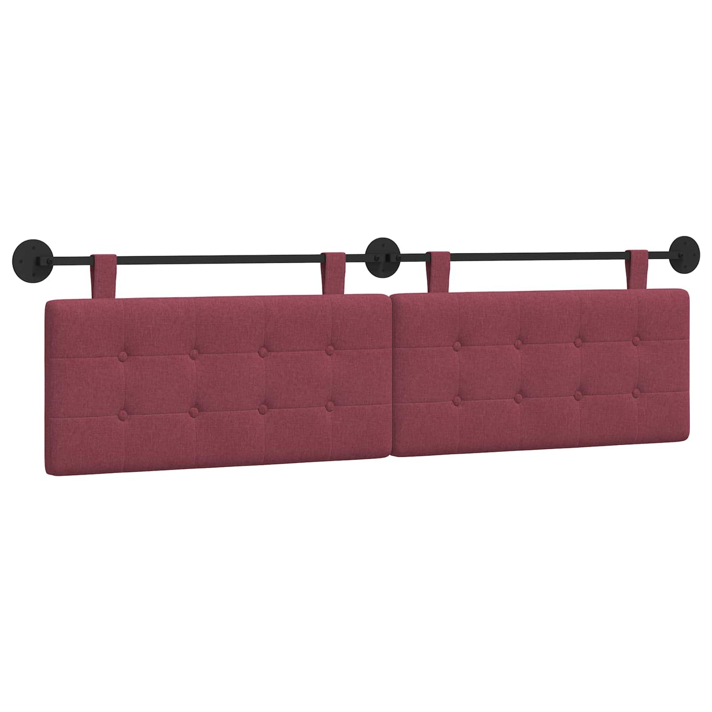 Hangend hoofdbord Wijnrood Stof is nu te koop bij PeponiXL, paradijselijk wonen!