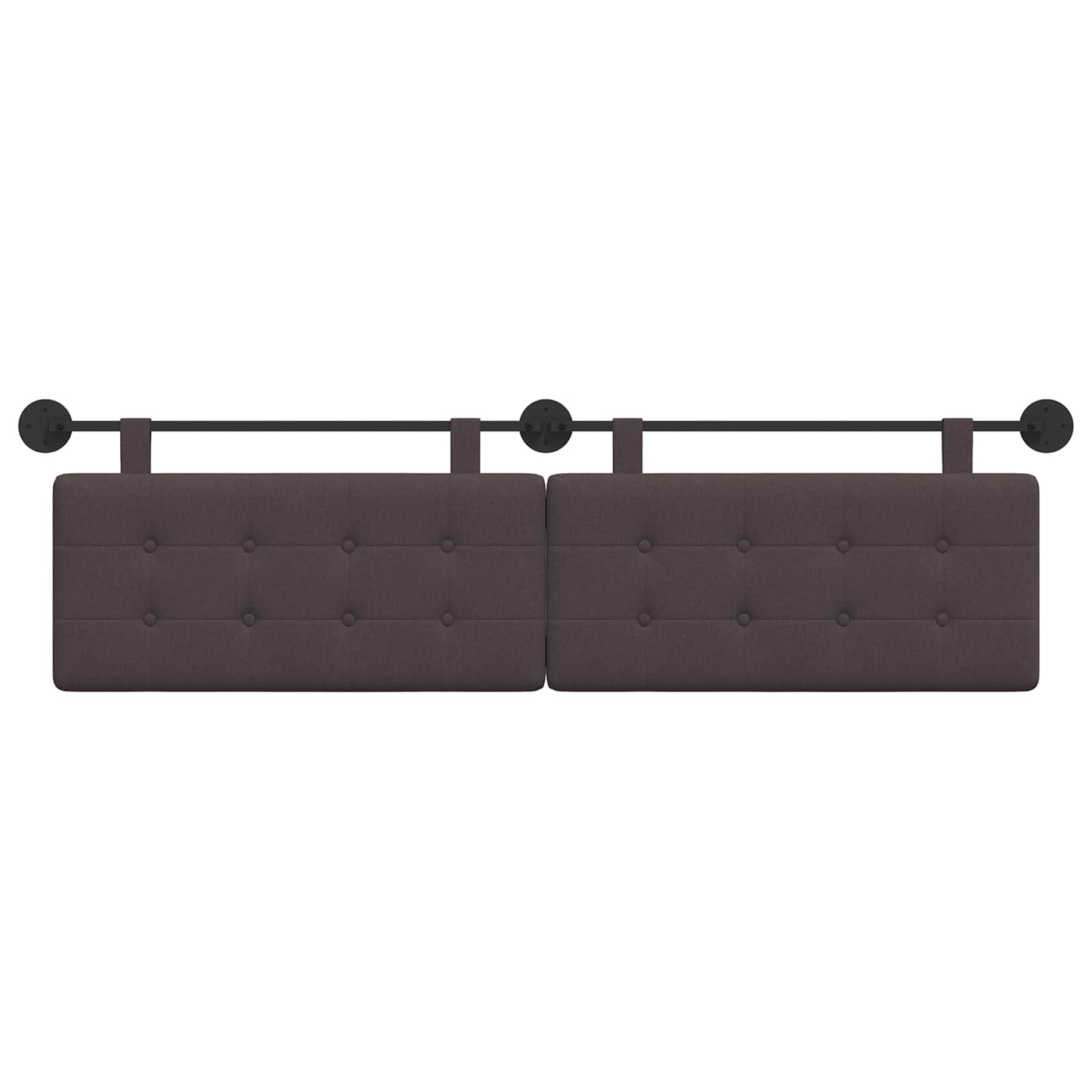 Hangend hoofdbord Donkerbruin Stof is nu te koop bij PeponiXL, paradijselijk wonen!