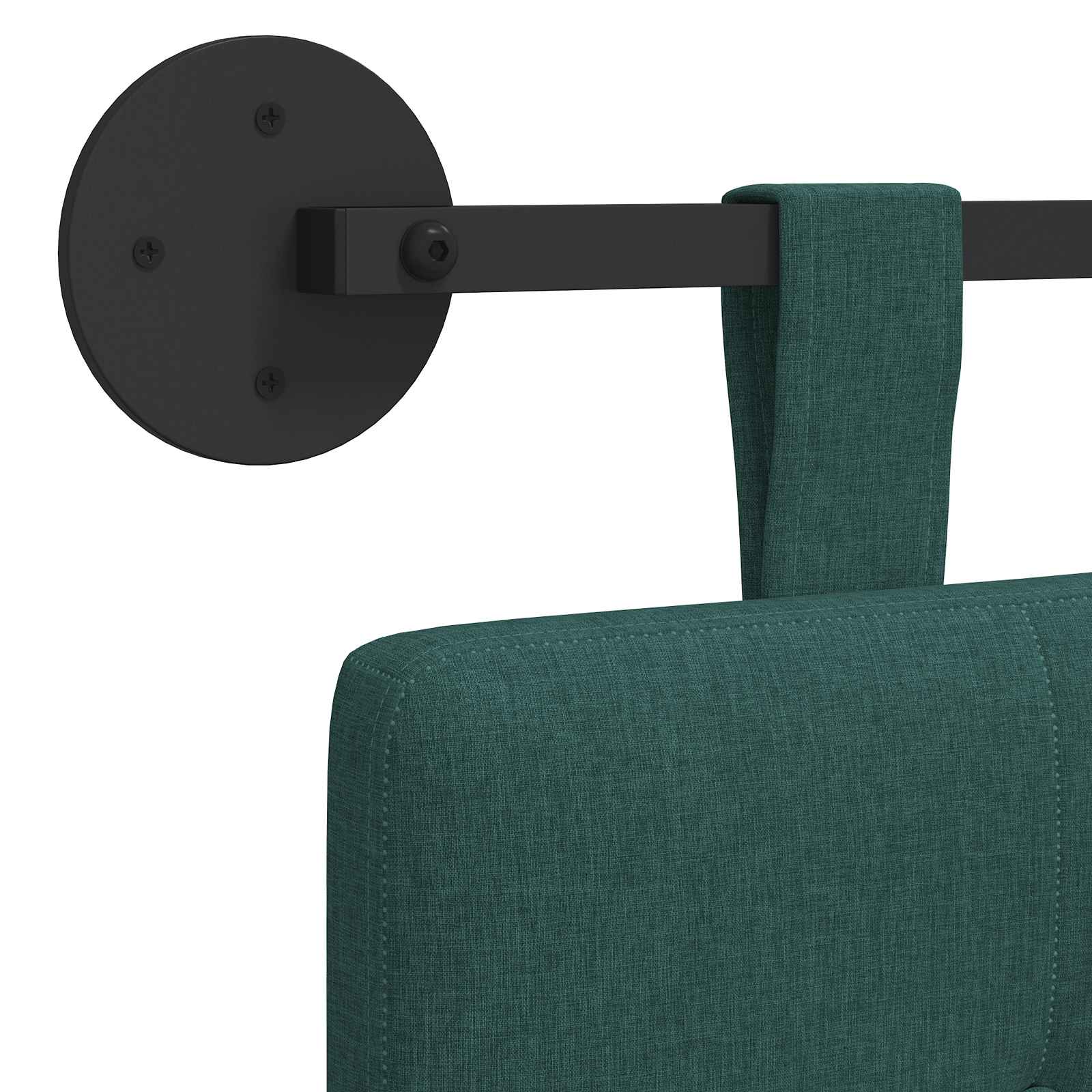 Hangend hoofdbord Donkergroen Stof is nu te koop bij PeponiXL, paradijselijk wonen!