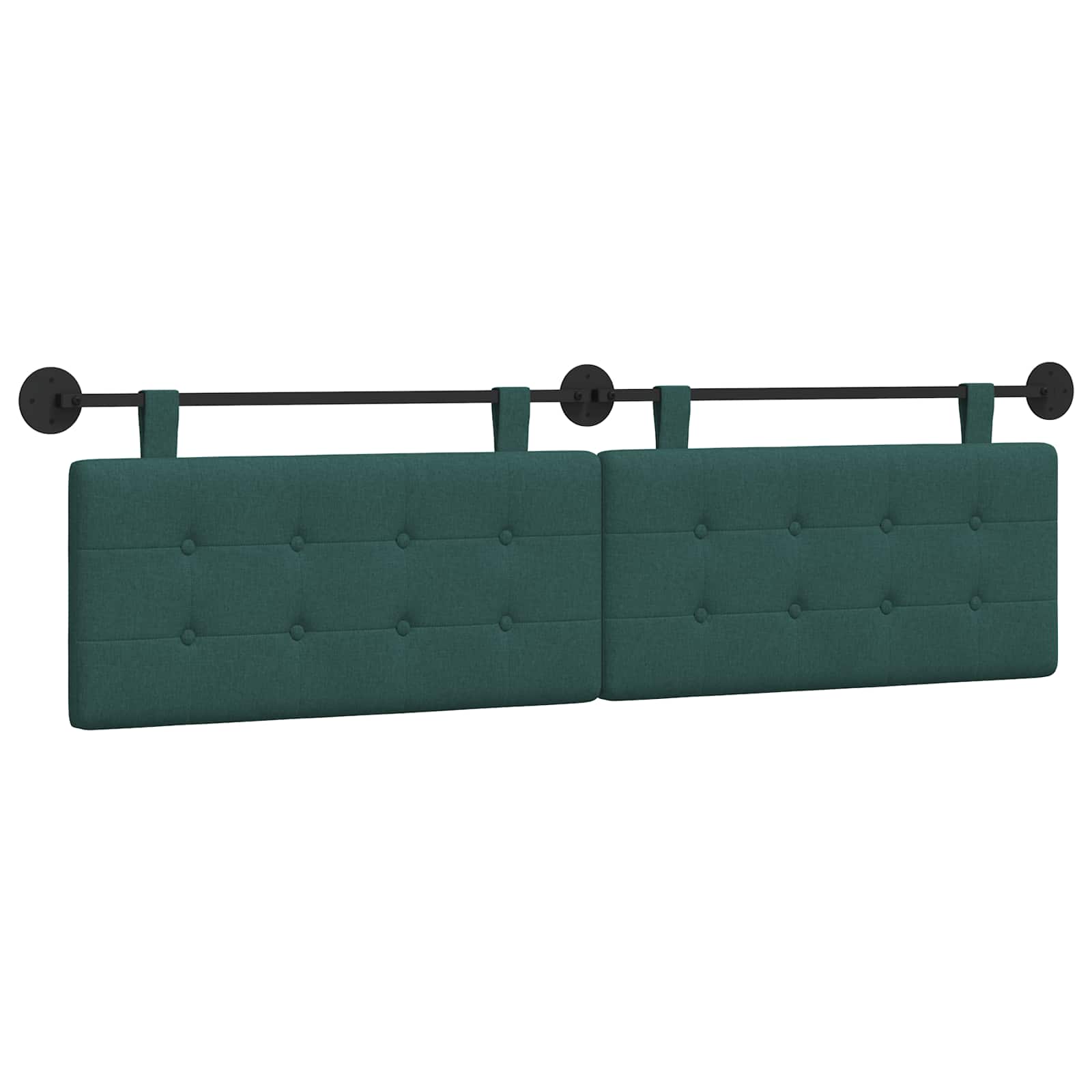 Hangend hoofdbord Donkergroen Stof is nu te koop bij PeponiXL, paradijselijk wonen!