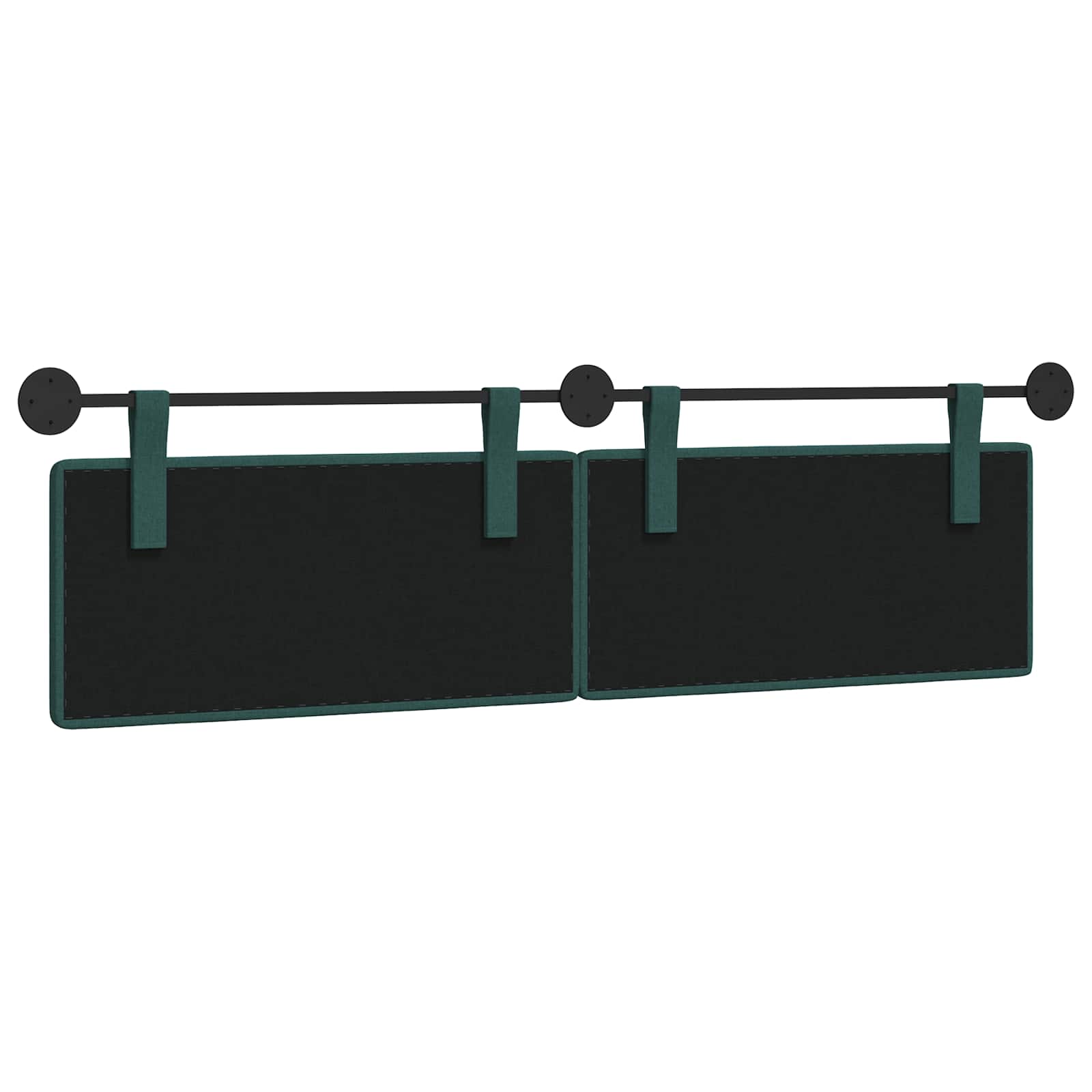Hangend hoofdbord Donkergroen Stof is nu te koop bij PeponiXL, paradijselijk wonen!