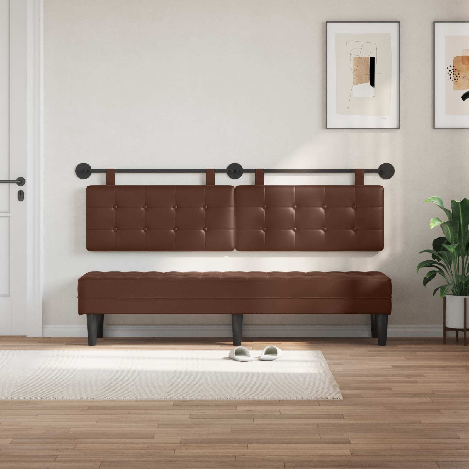 Hangend hoofdbord Kunstleer is nu te koop bij PeponiXL, paradijselijk wonen!