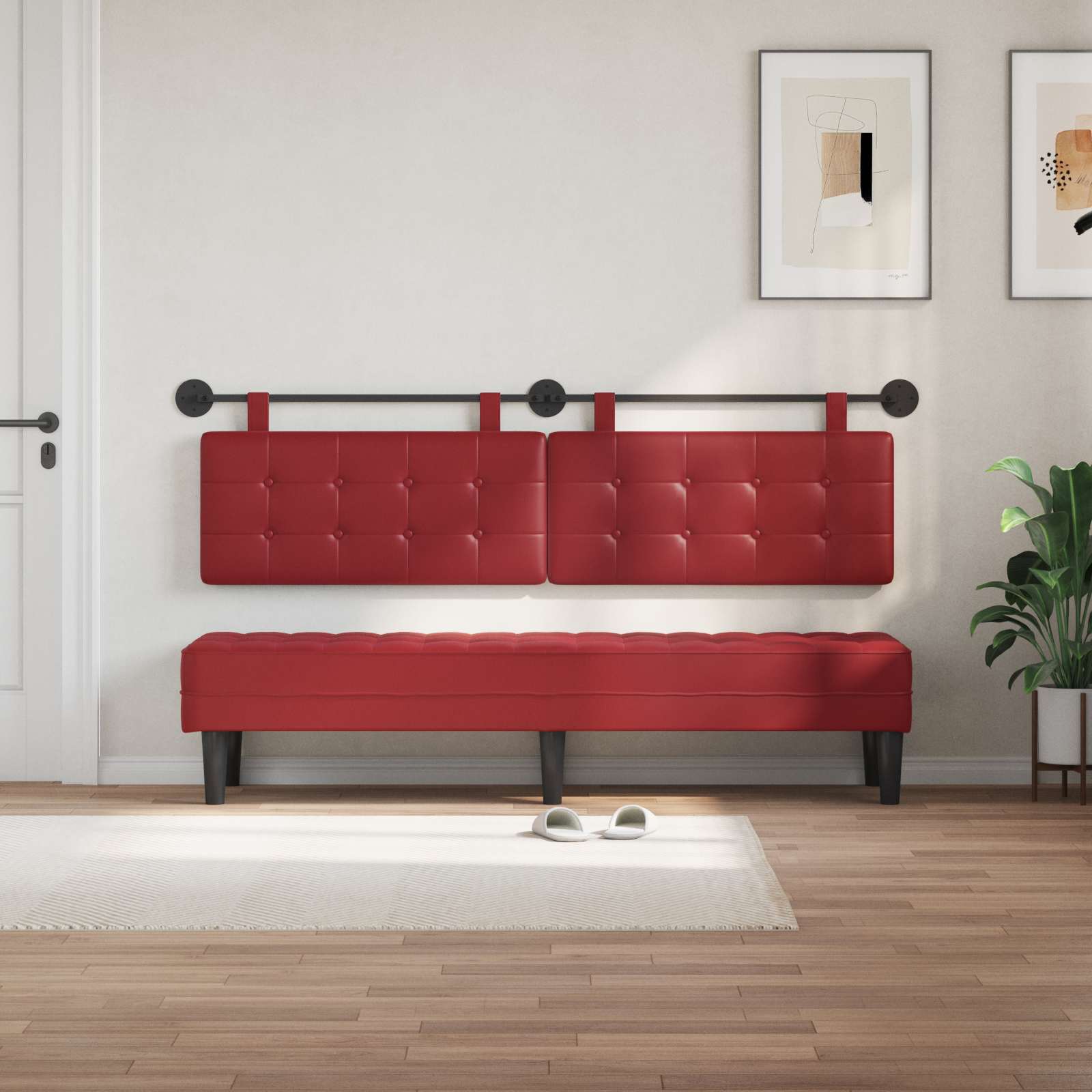 Hangend hoofdbord Kunstleer is nu te koop bij PeponiXL, paradijselijk wonen!