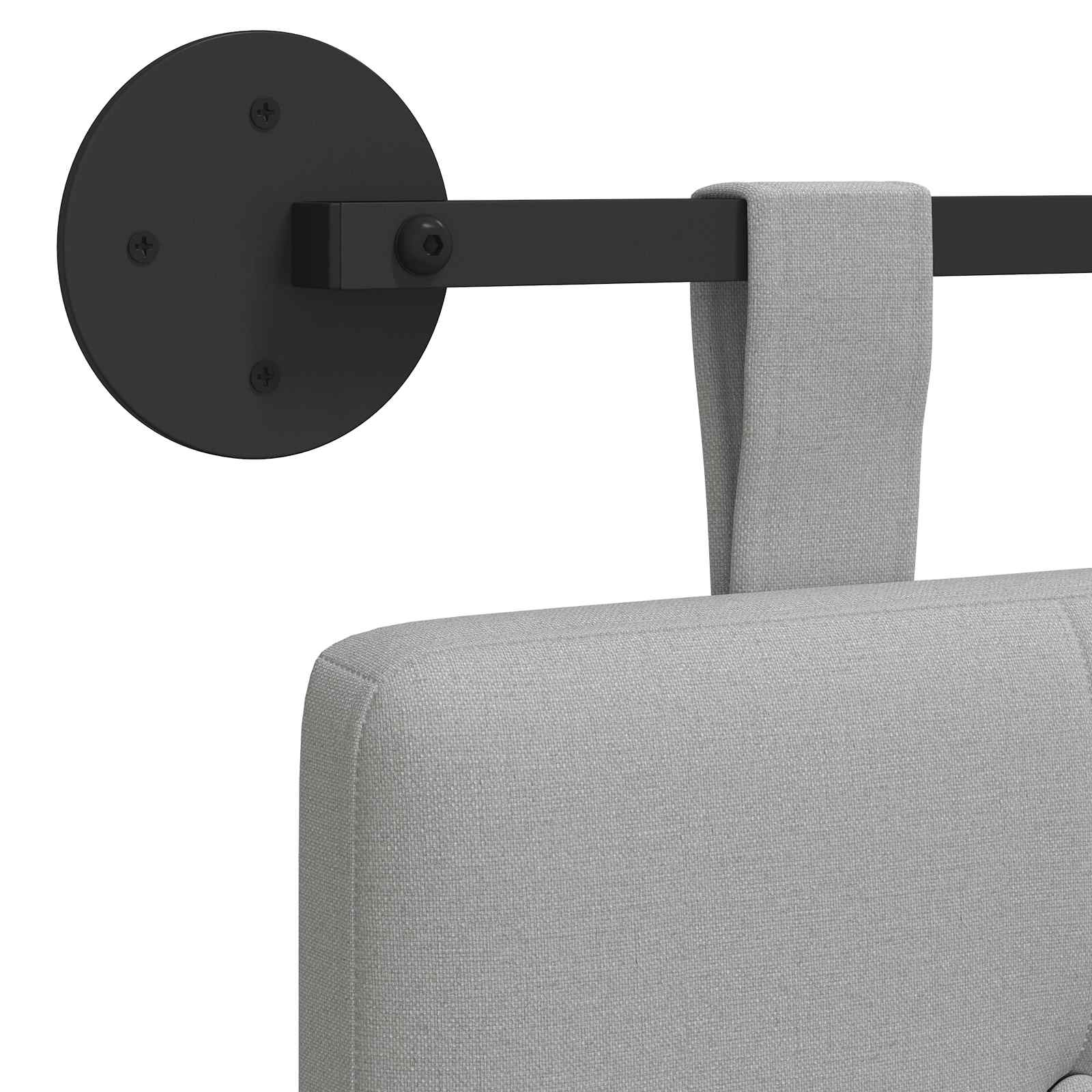 Hangend Hoofdeinde Wolkengrijs 210 x 55 x 5 cm Stof is nu te koop bij PeponiXL, paradijselijk wonen!