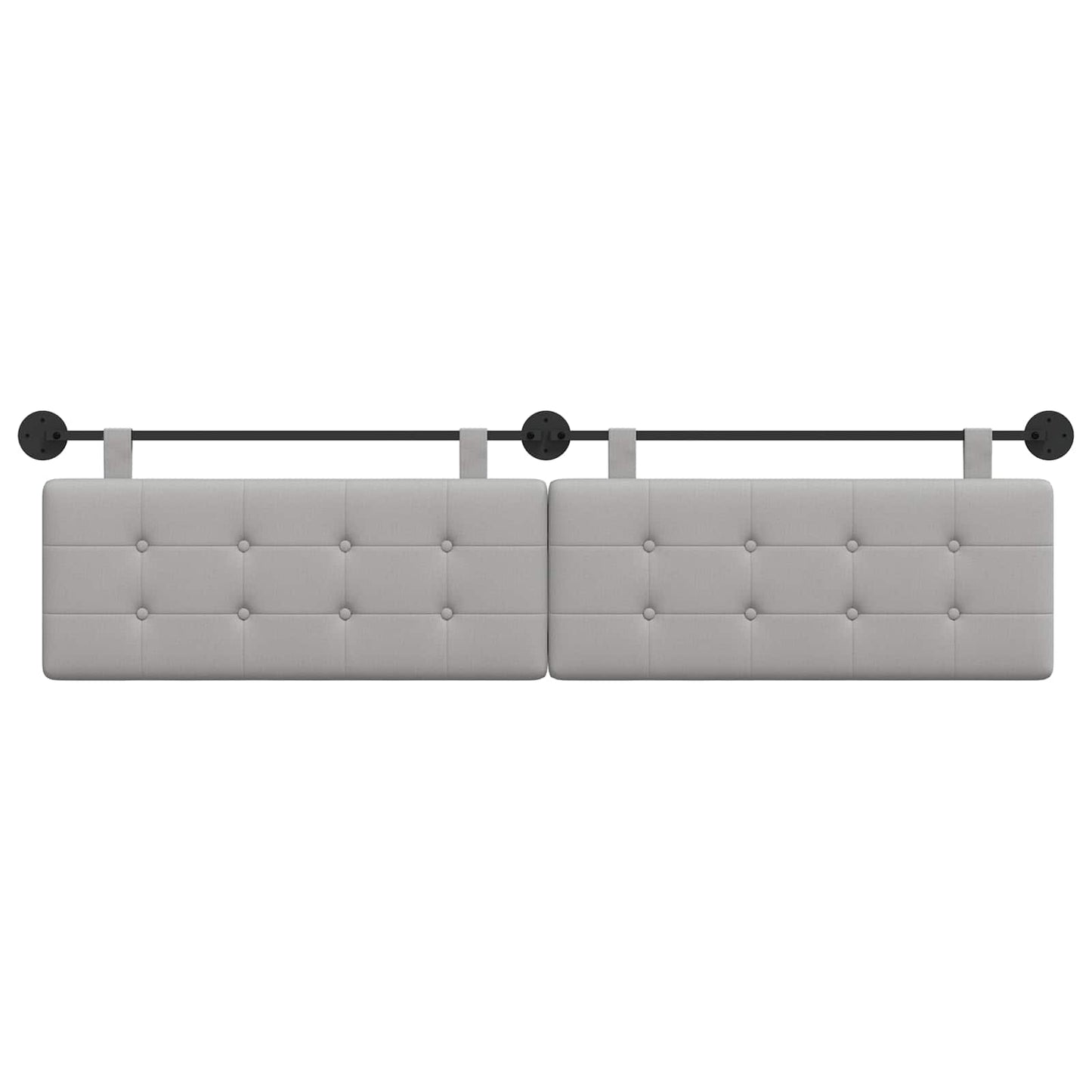 Hangend Hoofdeinde Wolkengrijs 210 x 55 x 5 cm Stof is nu te koop bij PeponiXL, paradijselijk wonen!