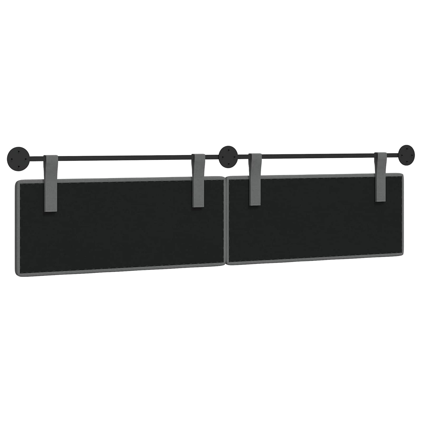 Hangend hoofdbord Donkergrijs Stof is nu te koop bij PeponiXL, paradijselijk wonen!