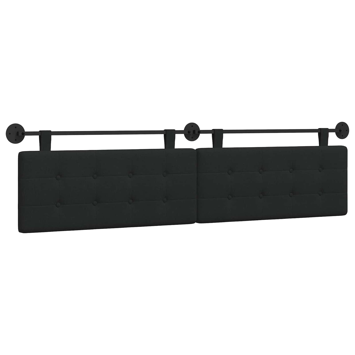 Hangend hoofdbord Zwart Stof is nu te koop bij PeponiXL, paradijselijk wonen!
