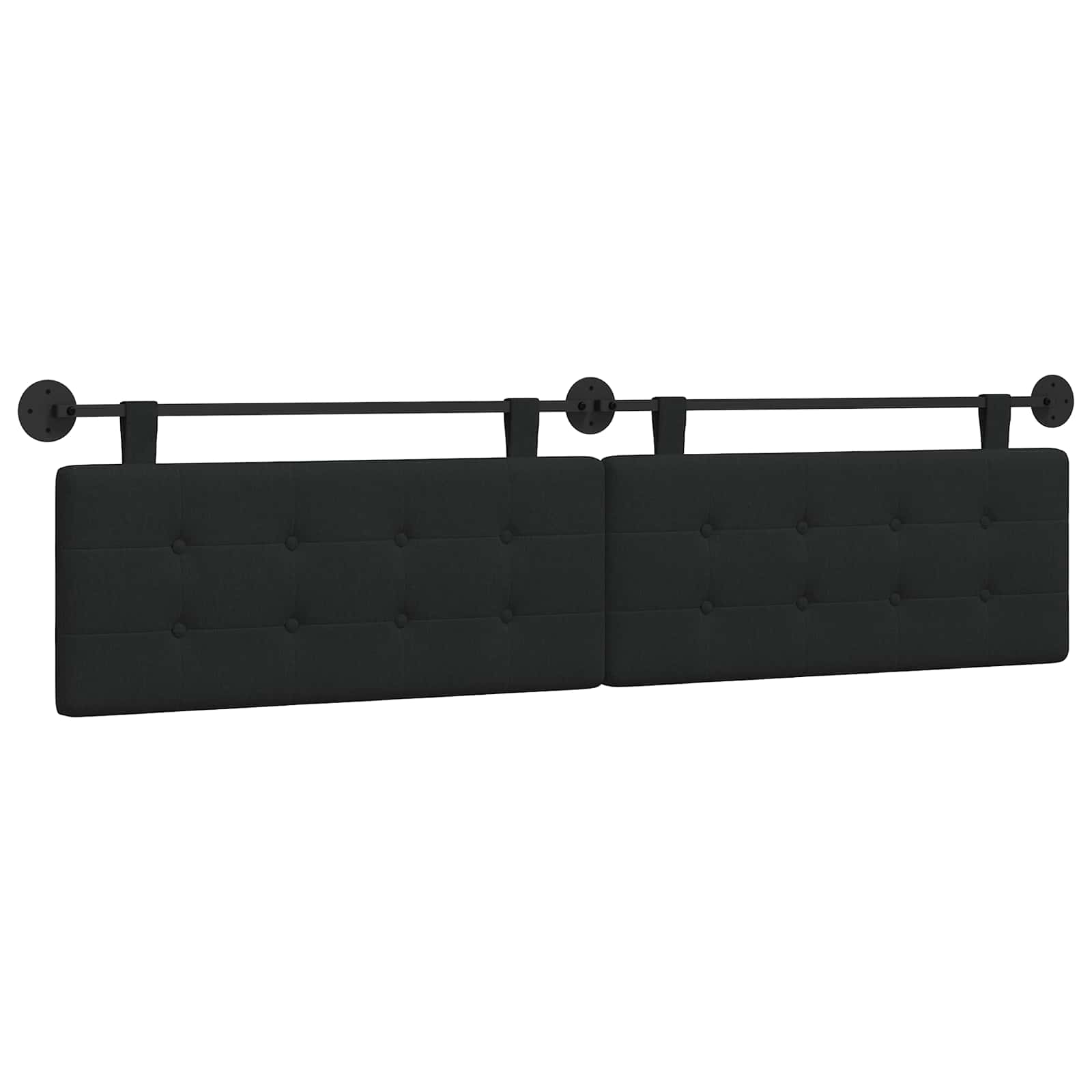Hangend hoofdbord Zwart Stof is nu te koop bij PeponiXL, paradijselijk wonen!