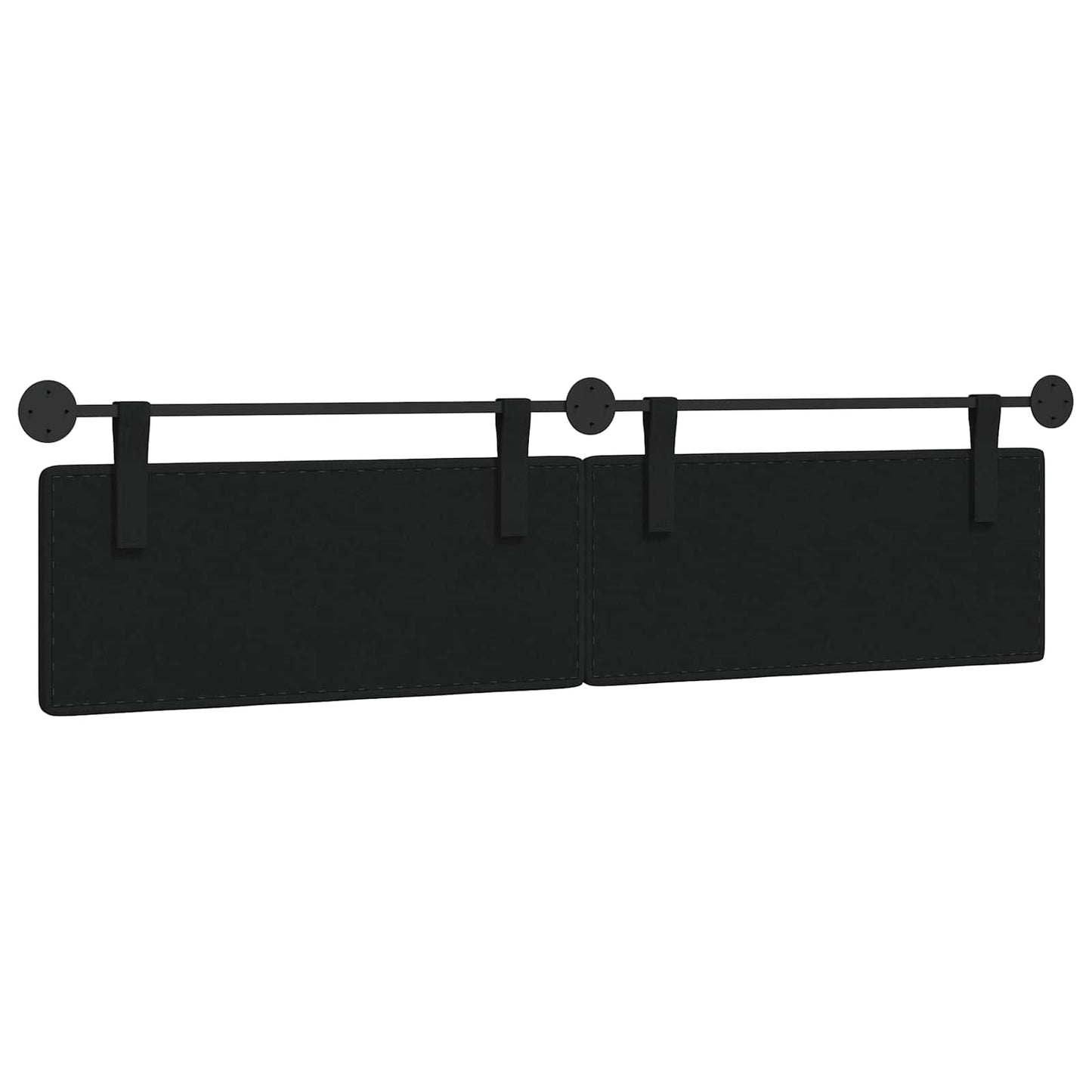 Hangend hoofdbord Zwart Stof is nu te koop bij PeponiXL, paradijselijk wonen!