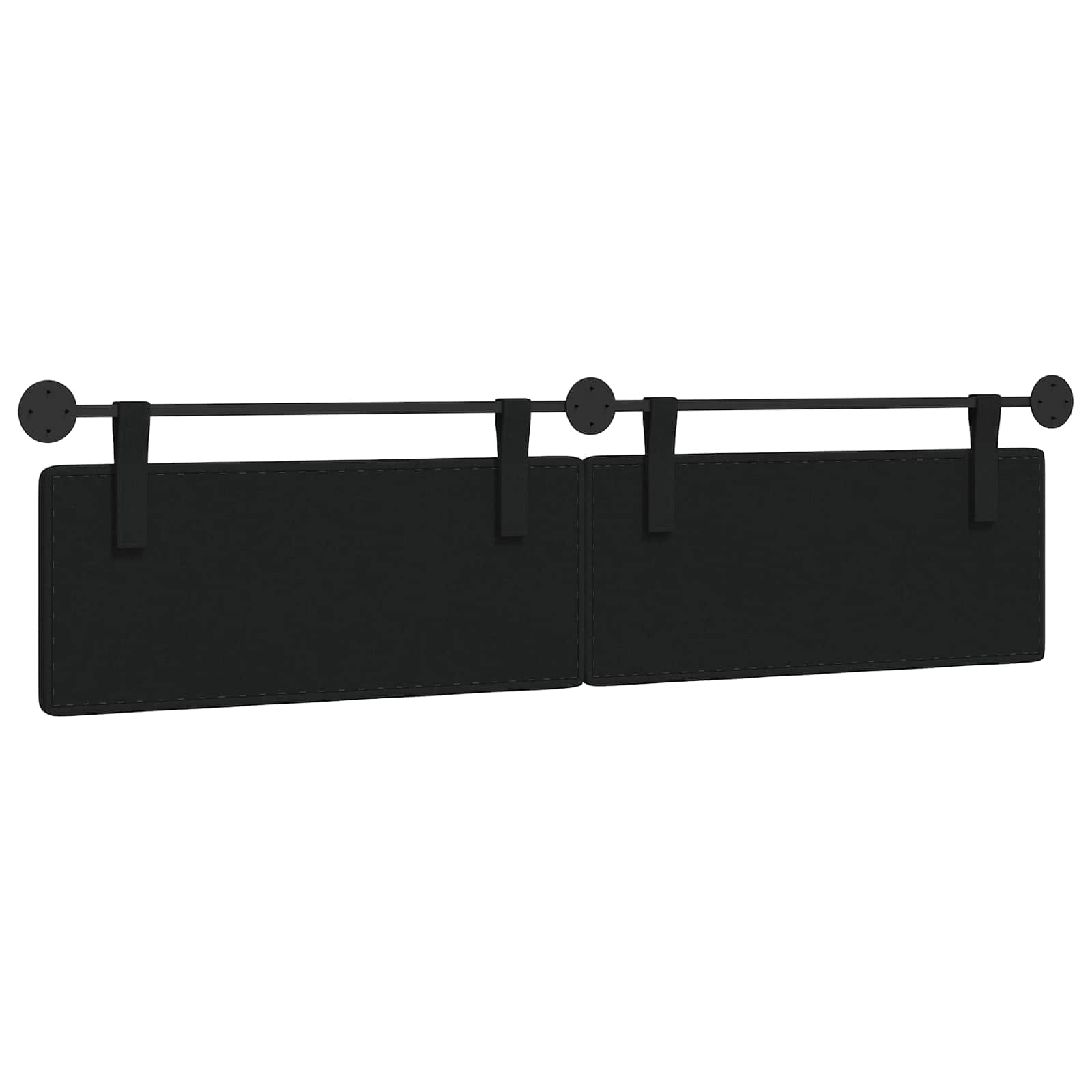 Hangend hoofdbord Zwart Stof is nu te koop bij PeponiXL, paradijselijk wonen!