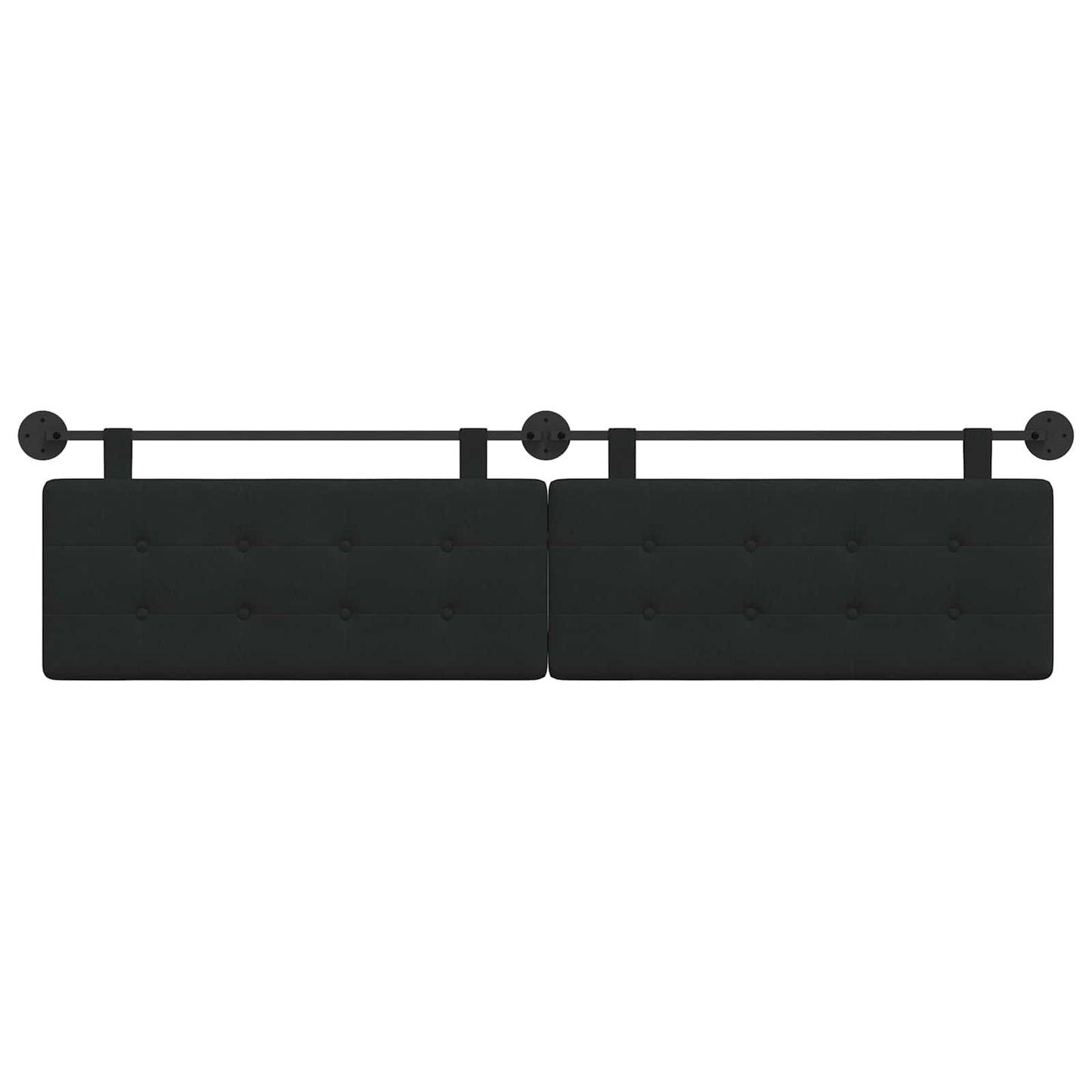 Hangend hoofdbord Zwart Stof is nu te koop bij PeponiXL, paradijselijk wonen!