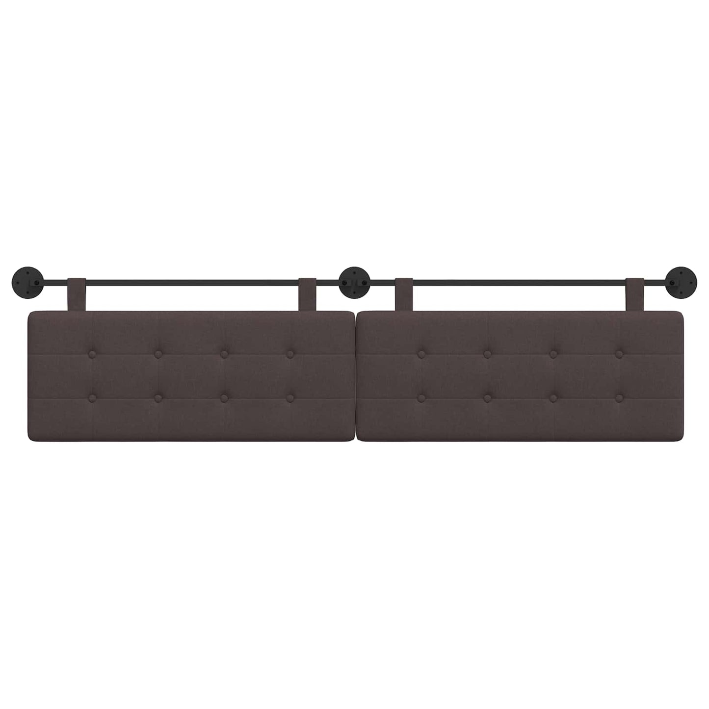 Hangend hoofdbord Donkerbruin Stof is nu te koop bij PeponiXL, paradijselijk wonen!