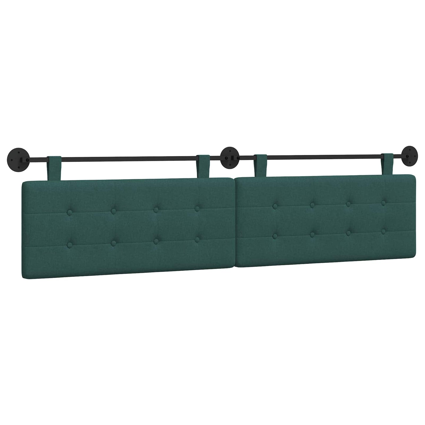 Hangend hoofdbord Donkergroen Stof is nu te koop bij PeponiXL, paradijselijk wonen!