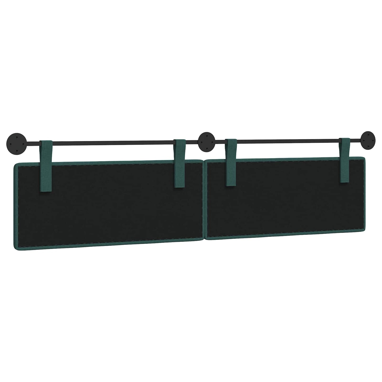 Hangend hoofdbord Donkergroen Stof is nu te koop bij PeponiXL, paradijselijk wonen!