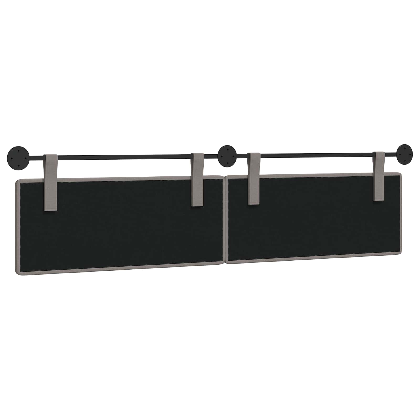 Hangend hoofdbord Taupe Stof is nu te koop bij PeponiXL, paradijselijk wonen!