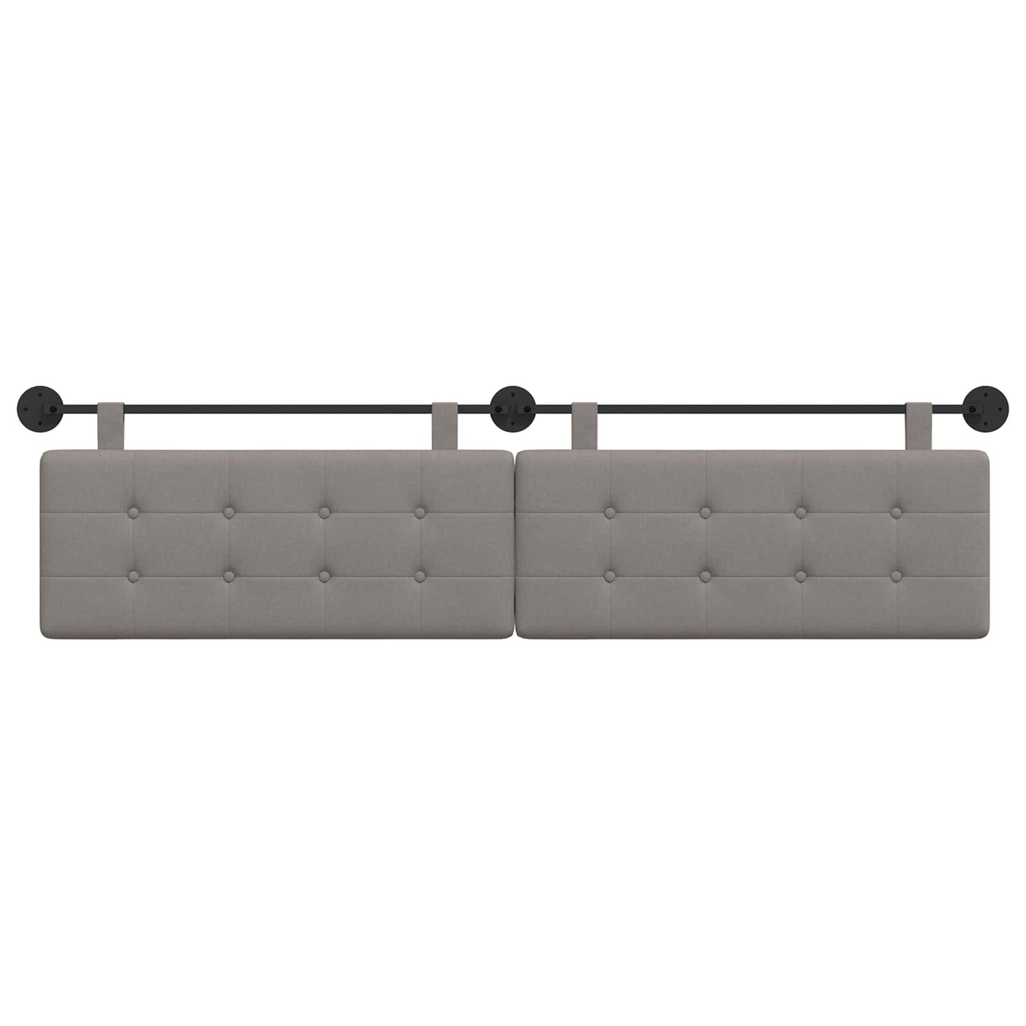 Hangend hoofdbord Taupe Stof is nu te koop bij PeponiXL, paradijselijk wonen!