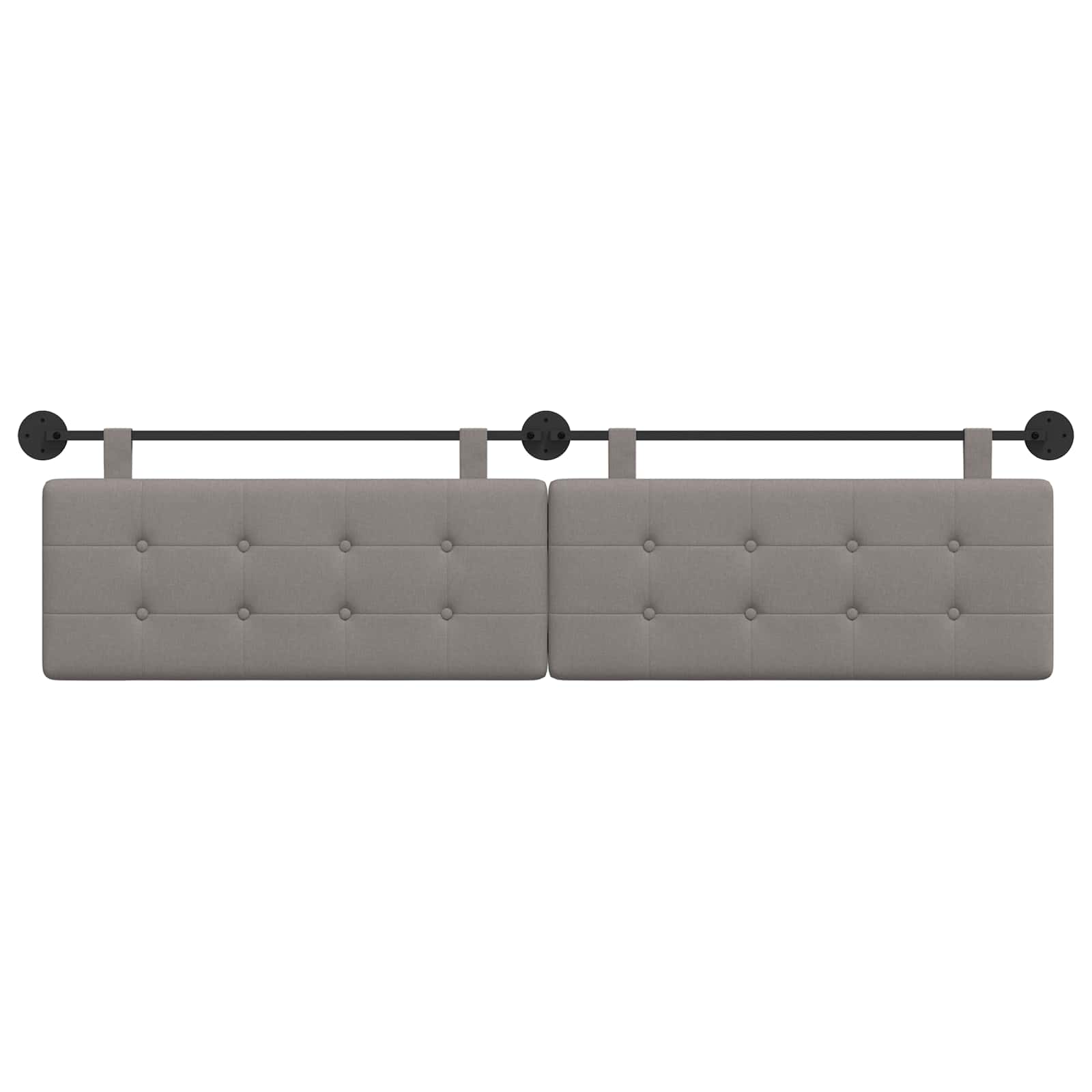 Hangend hoofdbord Taupe Stof is nu te koop bij PeponiXL, paradijselijk wonen!