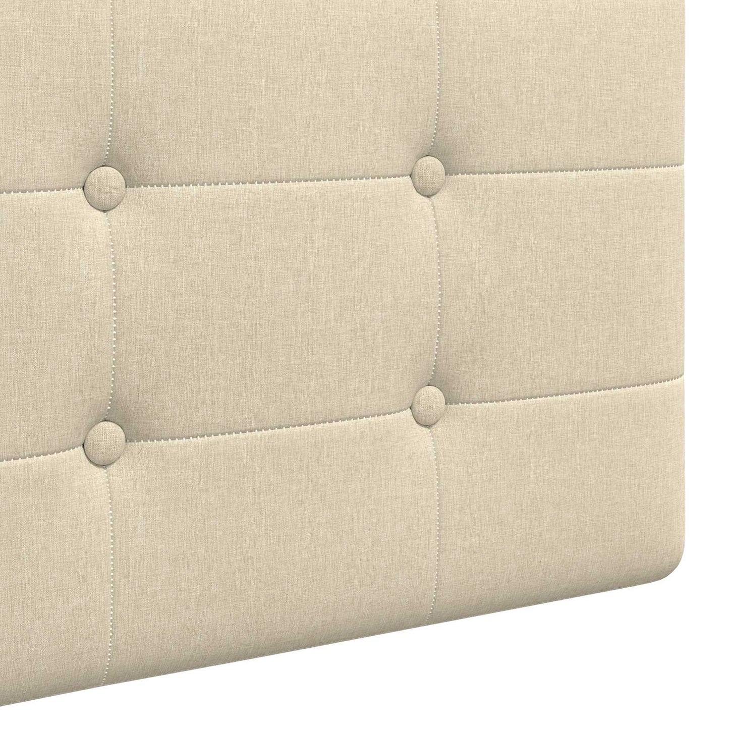 Hangend Hoofdeinde Wandgemonteerd Crème 210 x 55 x 5 cm Stof is nu te koop bij PeponiXL, paradijselijk wonen!