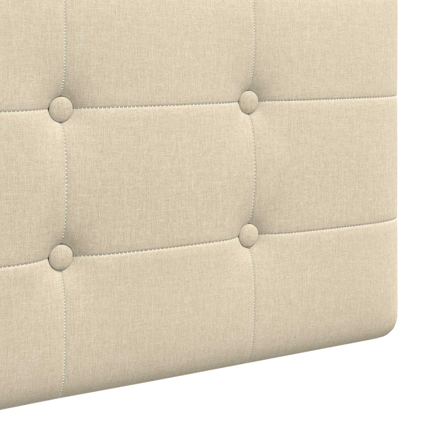 Hangend Hoofdeinde Wandgemonteerd Crème 210 x 55 x 5 cm Stof is nu te koop bij PeponiXL, paradijselijk wonen!