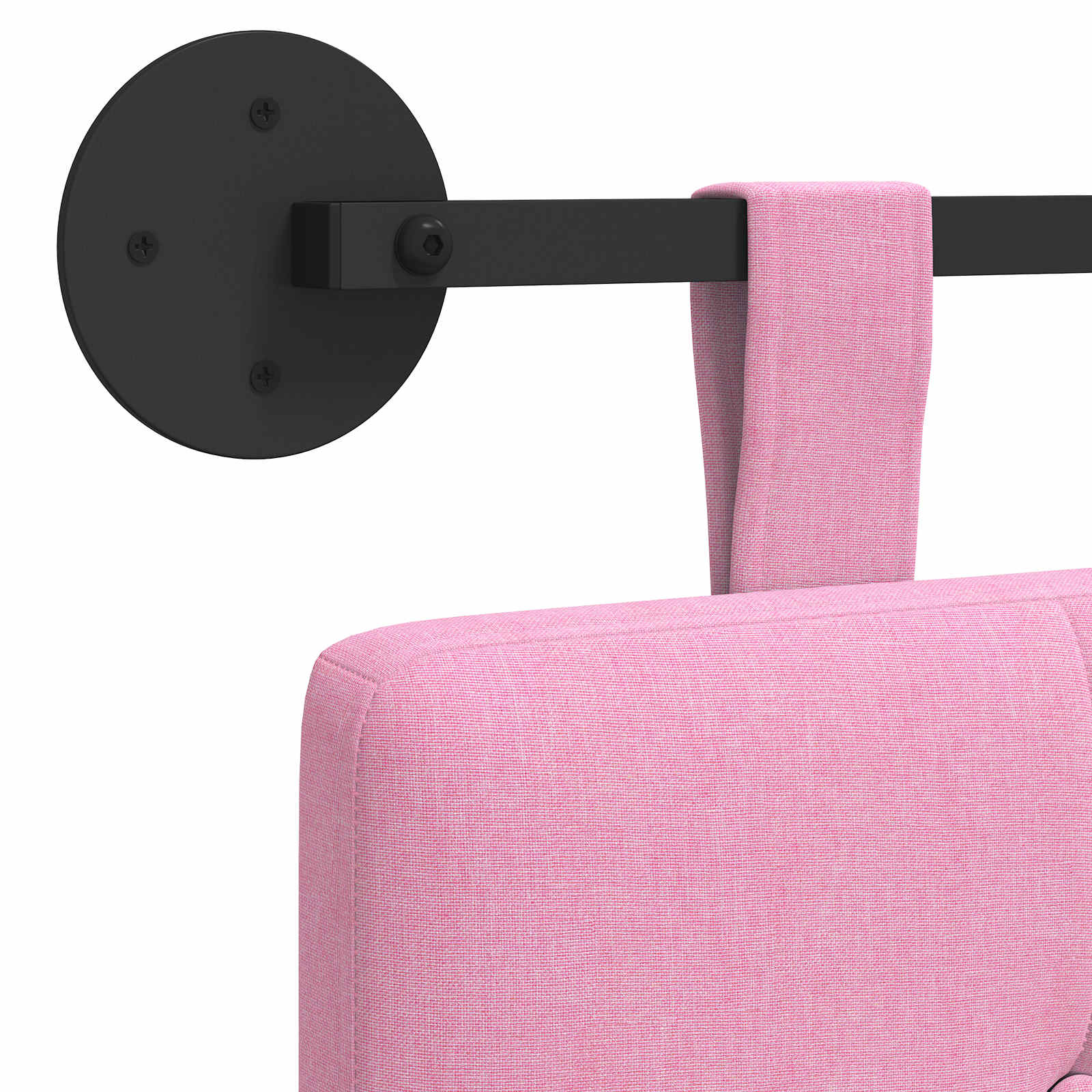 Hangend Hoofdeinde Wandgemonteerd Roze 210 x 55 x 5 cm Stof is nu te koop bij PeponiXL, paradijselijk wonen!