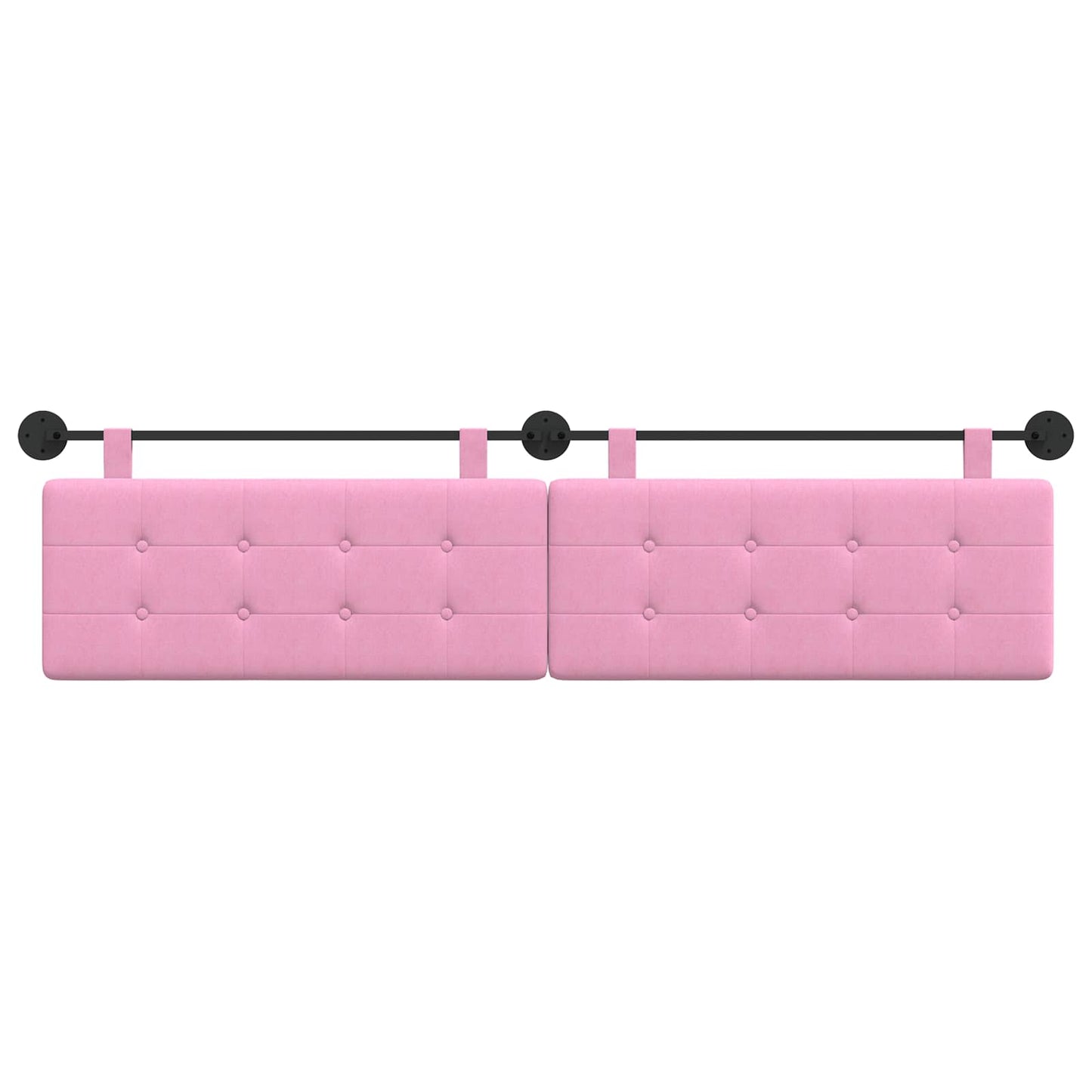 Hangend Hoofdeinde Wandgemonteerd Roze 210 x 55 x 5 cm Stof is nu te koop bij PeponiXL, paradijselijk wonen!