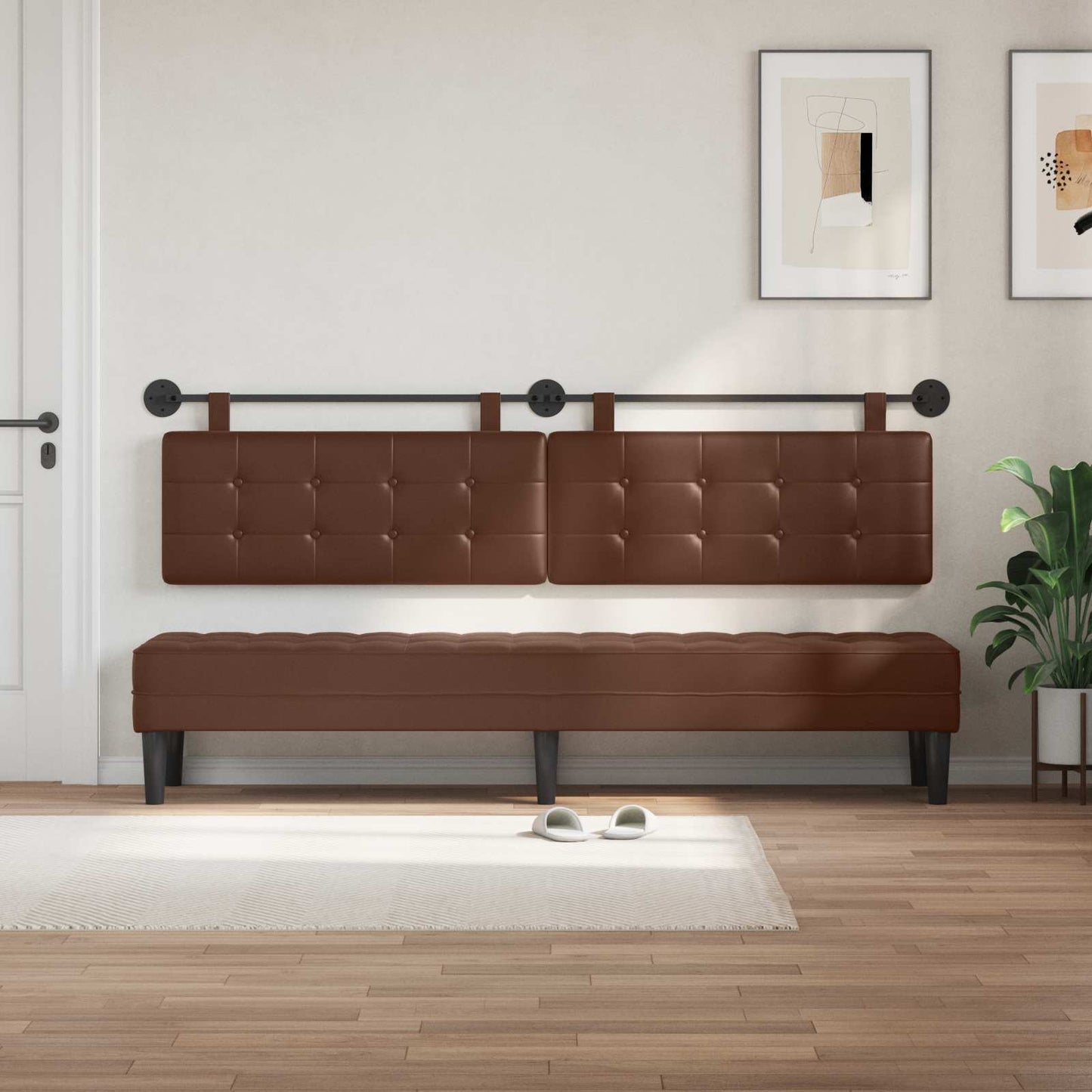 Hangend hoofdbord Kunstleer is nu te koop bij PeponiXL, paradijselijk wonen!