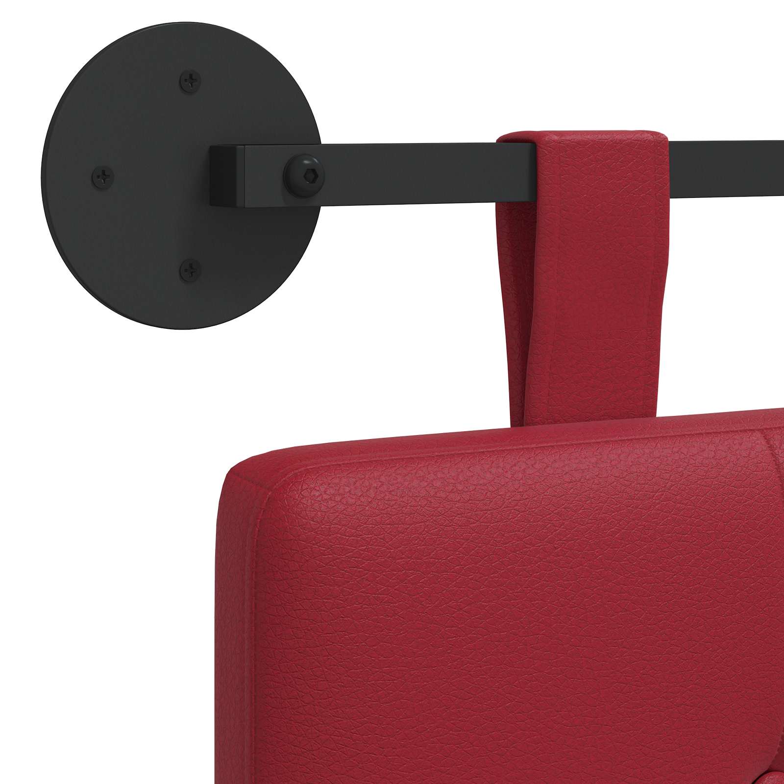 Hangend Hoofdeinde Wijnrood 210 x 55 x 5 cm Nep Leer is nu te koop bij PeponiXL, paradijselijk wonen!