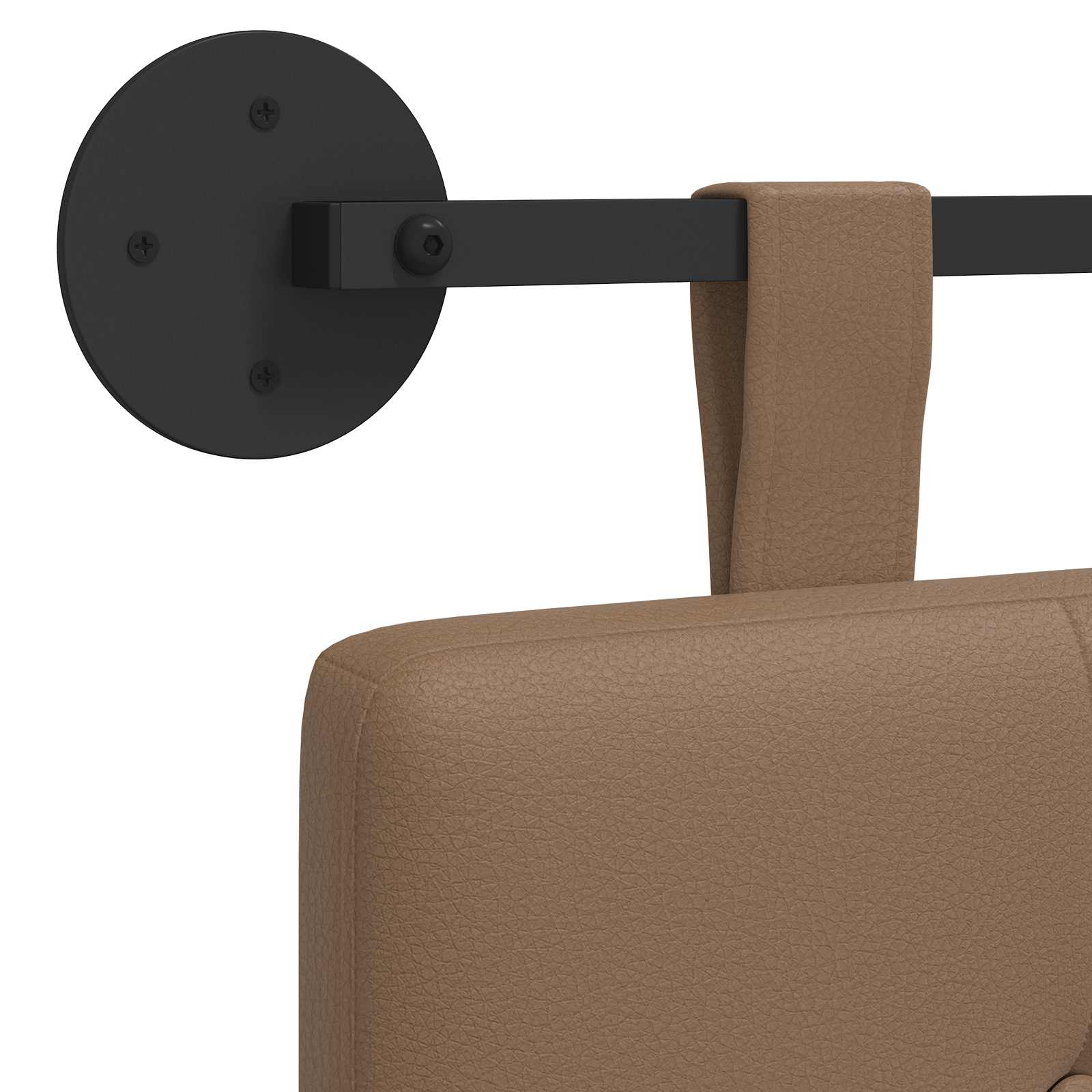 Hangend Hoofdeinde Cappuccino 210 x 55 x 5 cm Nep Leer is nu te koop bij PeponiXL, paradijselijk wonen!