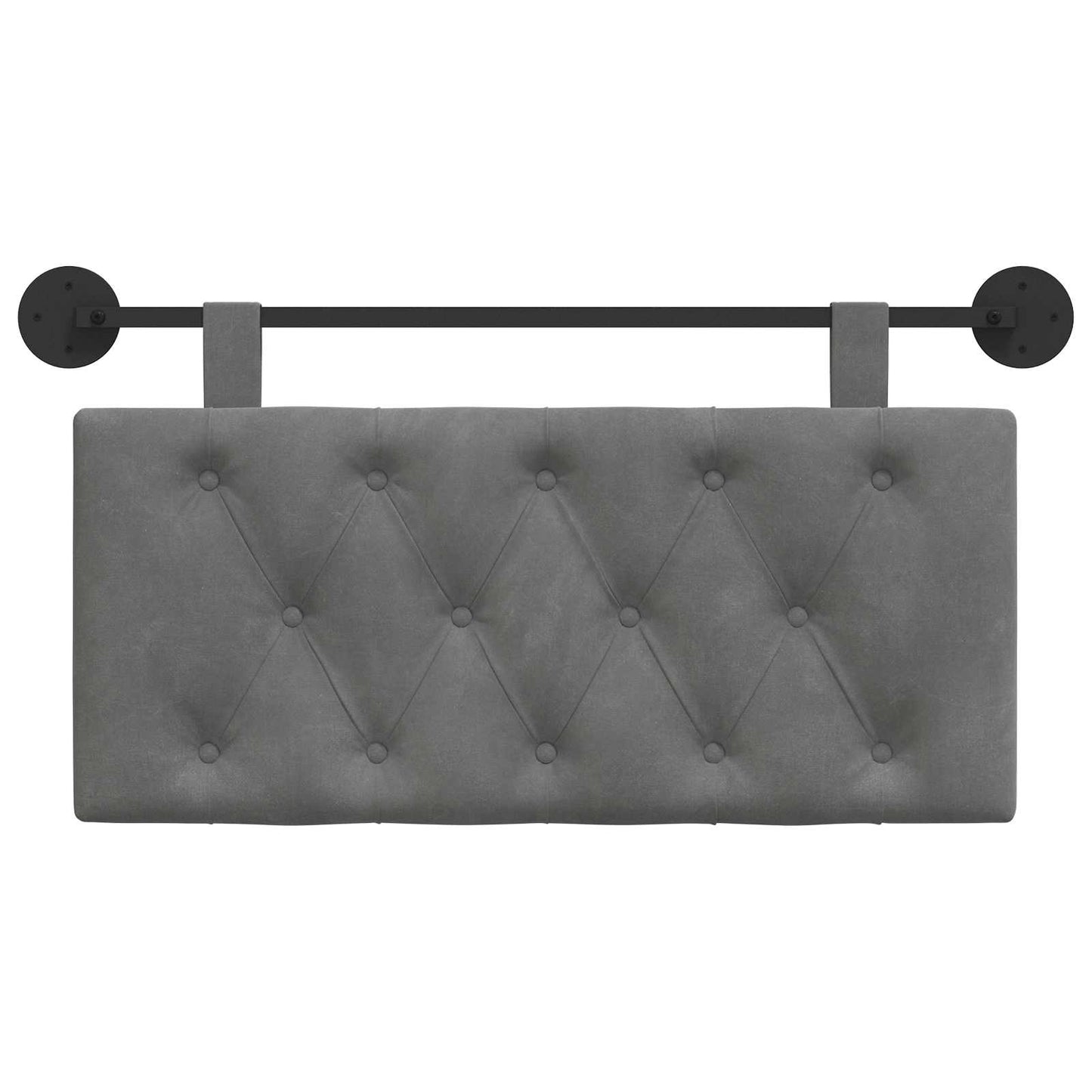 Hangend hoofdbord Donkergrijs Fluweel is nu te koop bij PeponiXL, paradijselijk wonen!
