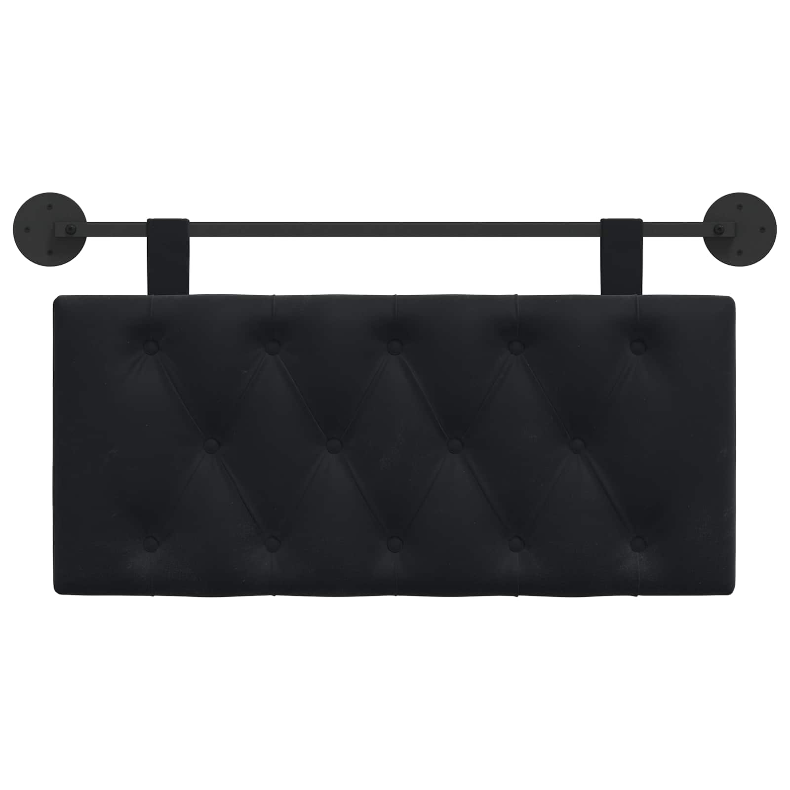 Hangend hoofdbord Zwart Fluweel is nu te koop bij PeponiXL, paradijselijk wonen!