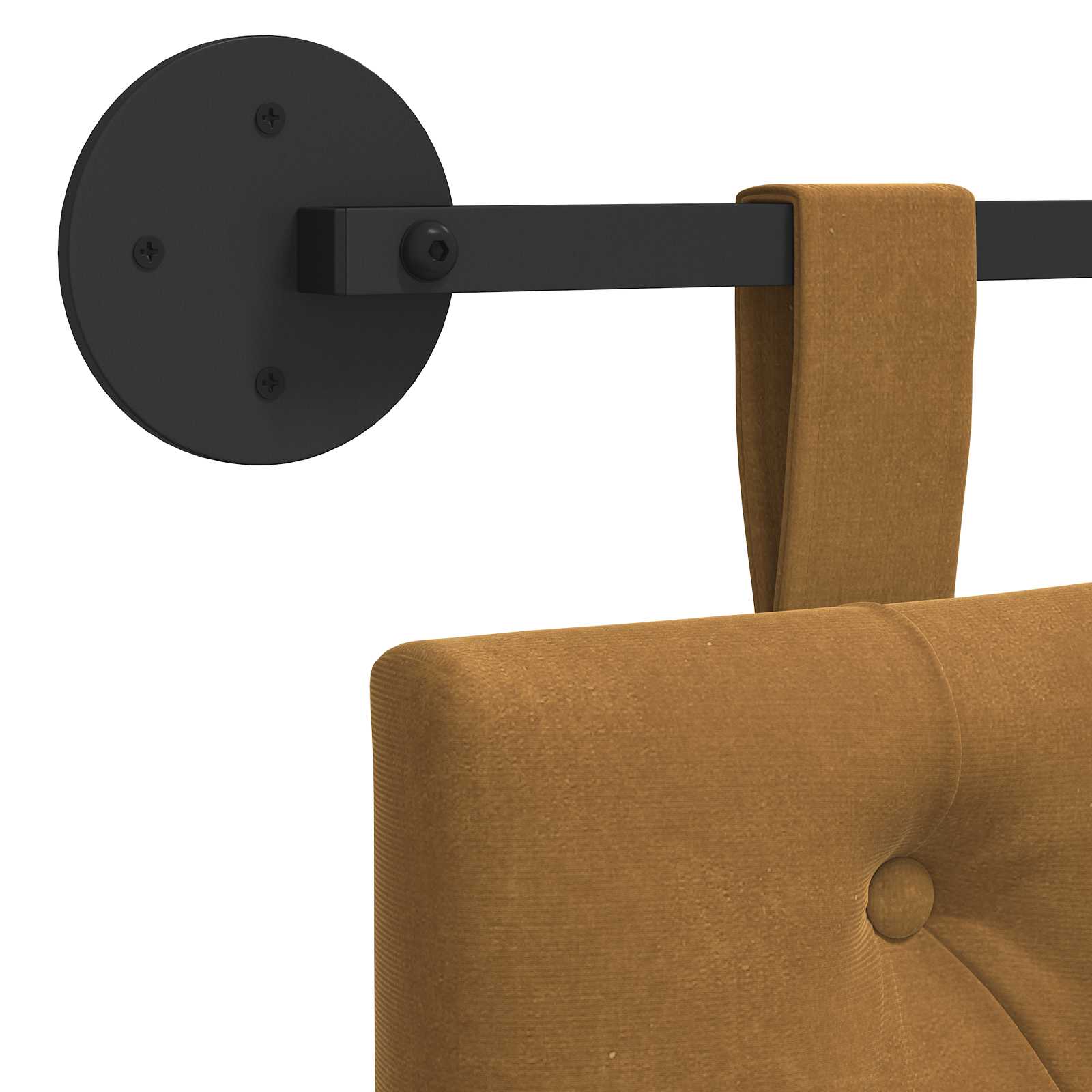 Hangend hoofdbord Bruin Fluweel is nu te koop bij PeponiXL, paradijselijk wonen!