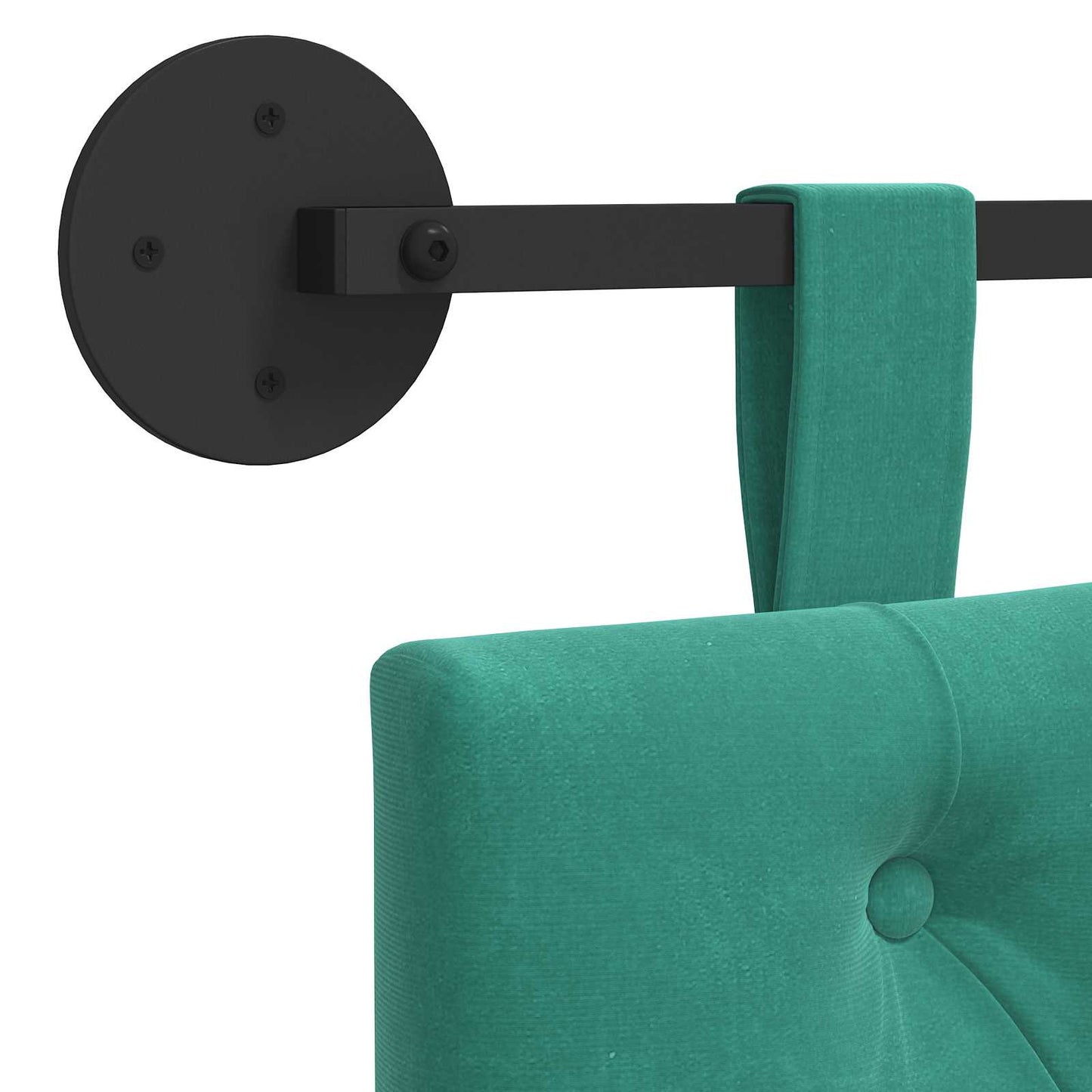 Hangend hoofdbord Turquoise Fluweel is nu te koop bij PeponiXL, paradijselijk wonen!