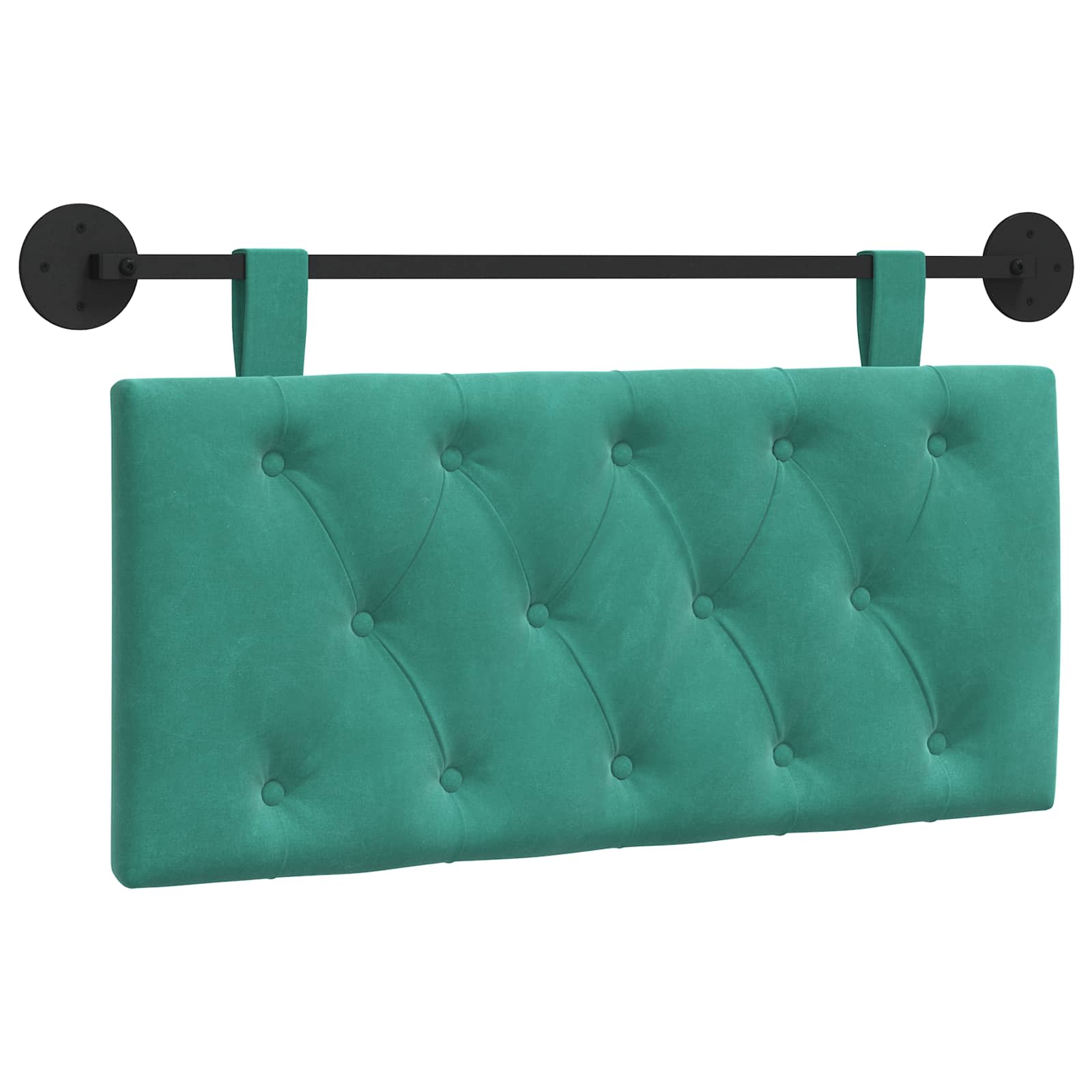 Hangend hoofdbord Turquoise Fluweel is nu te koop bij PeponiXL, paradijselijk wonen!