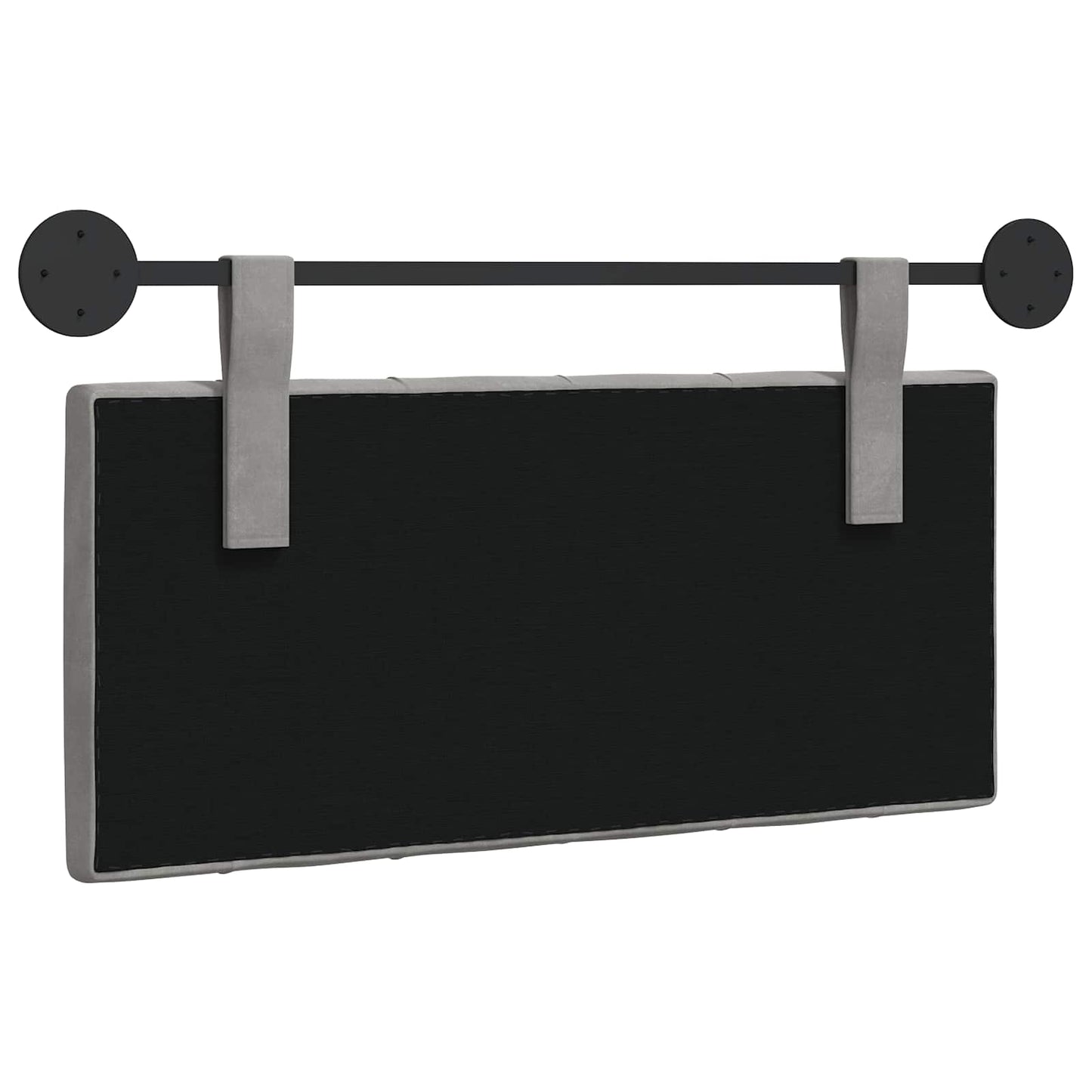 Hangend hoofdbord Lichtgrijs Fluweel is nu te koop bij PeponiXL, paradijselijk wonen!