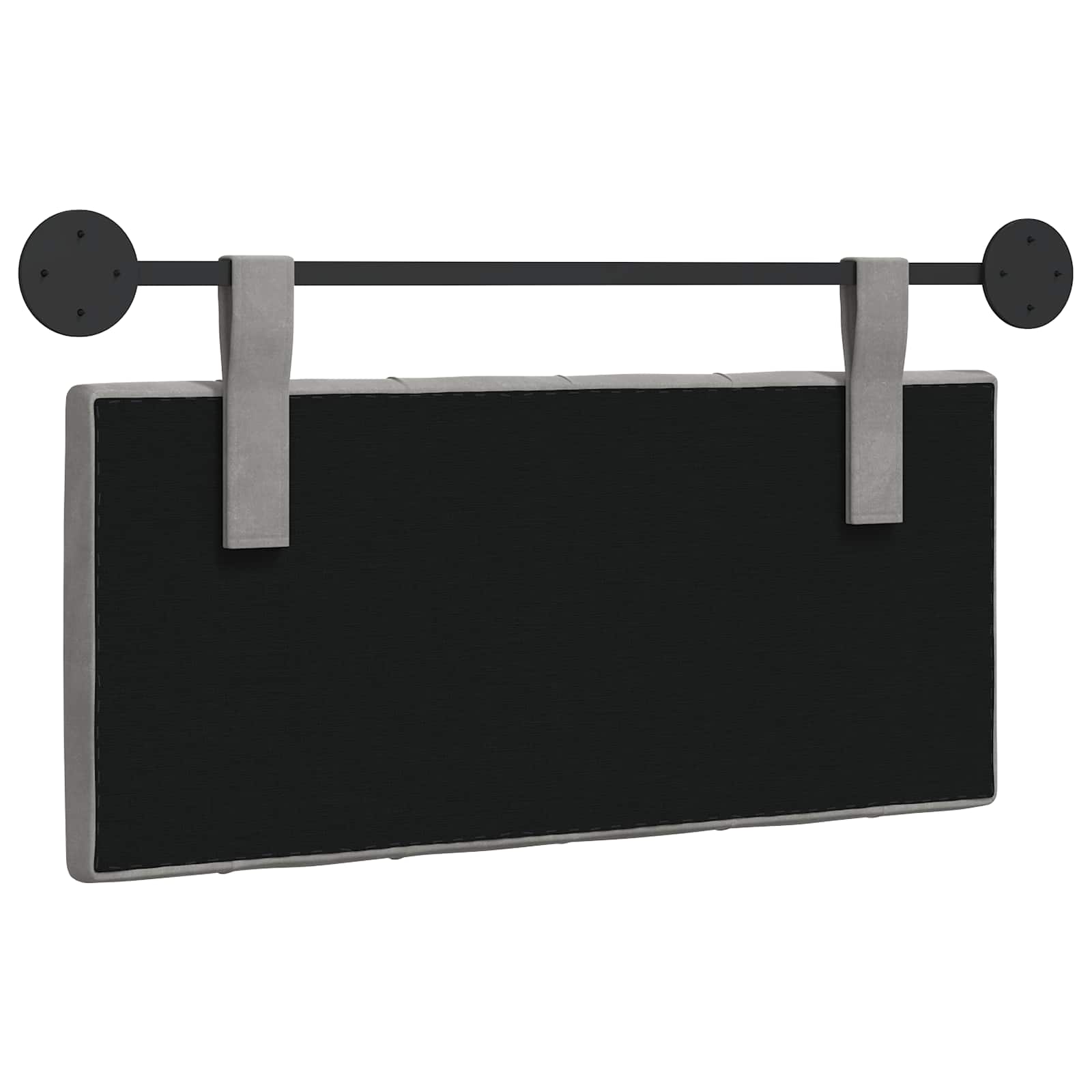 Hangend hoofdbord Lichtgrijs Fluweel is nu te koop bij PeponiXL, paradijselijk wonen!