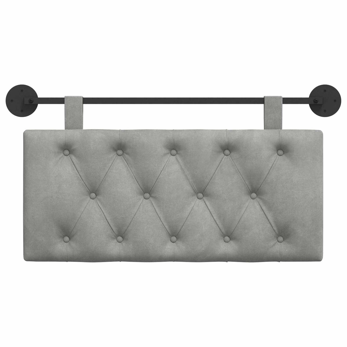 Hangend hoofdbord Lichtgrijs Fluweel is nu te koop bij PeponiXL, paradijselijk wonen!